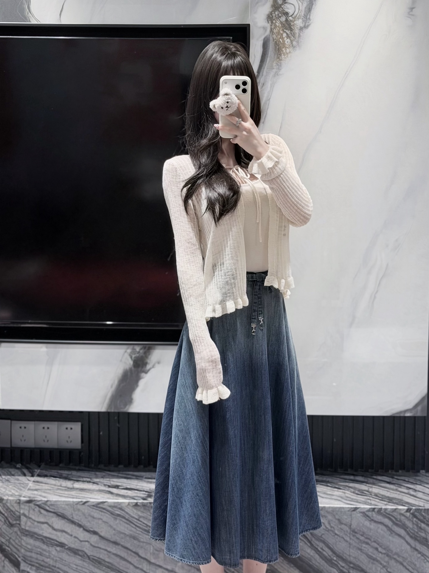 NO:957728,The look of our own model is even more stunning,19860909自家模特 一套look更嗲,,,Women's clothing