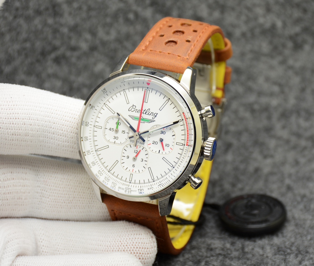 “New Stone-Screen Men’s Watch: Stylish Design, Precise Multifunctional Core, Imported Leather Straps” - 图片 3