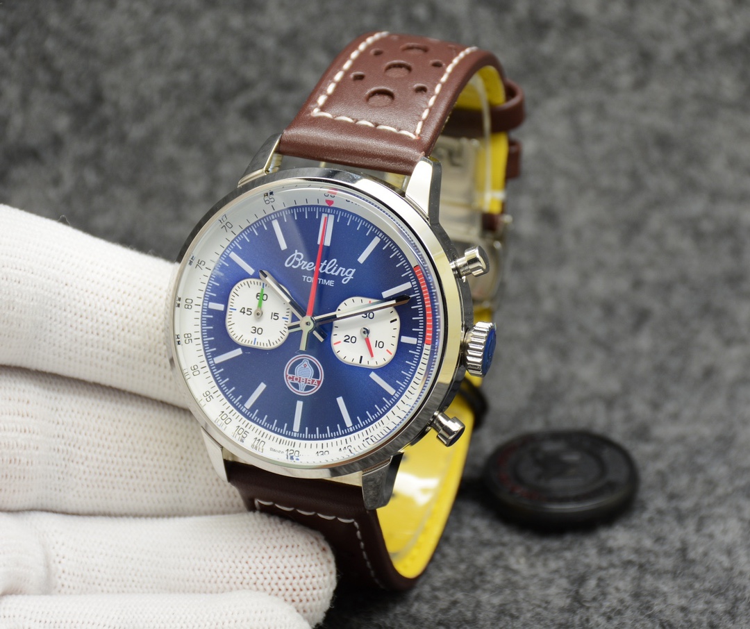“New Stone-Screen Men’s Watch: Stylish Design, Precise Multifunctional Core, Imported Leather Straps” - 图片 2
