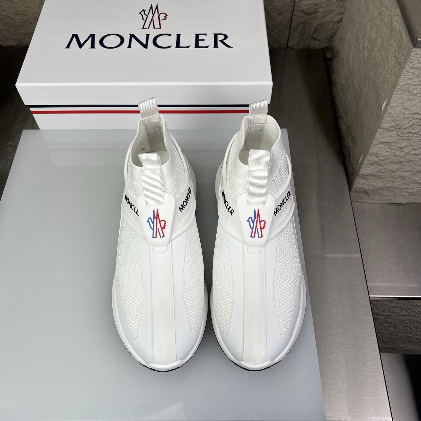 Moncler Men's White Sneakers Breathable Casual Shoes Size 39-44 EU 3 i1745234287125 2720 0 2