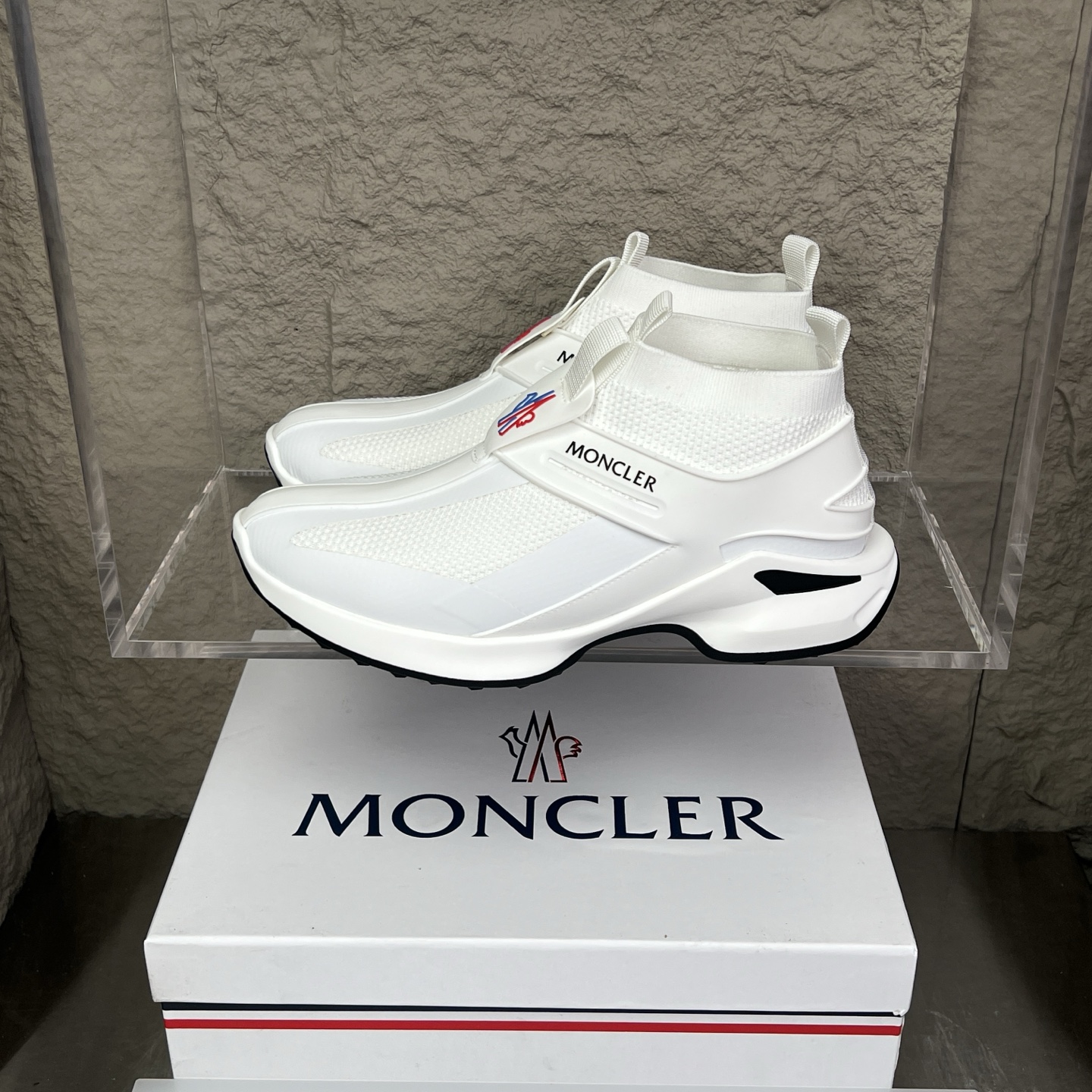 Moncler Men's White Sneakers Breathable Casual Shoes Size 39-44 EU 1 i1745234288168 8875 0 0