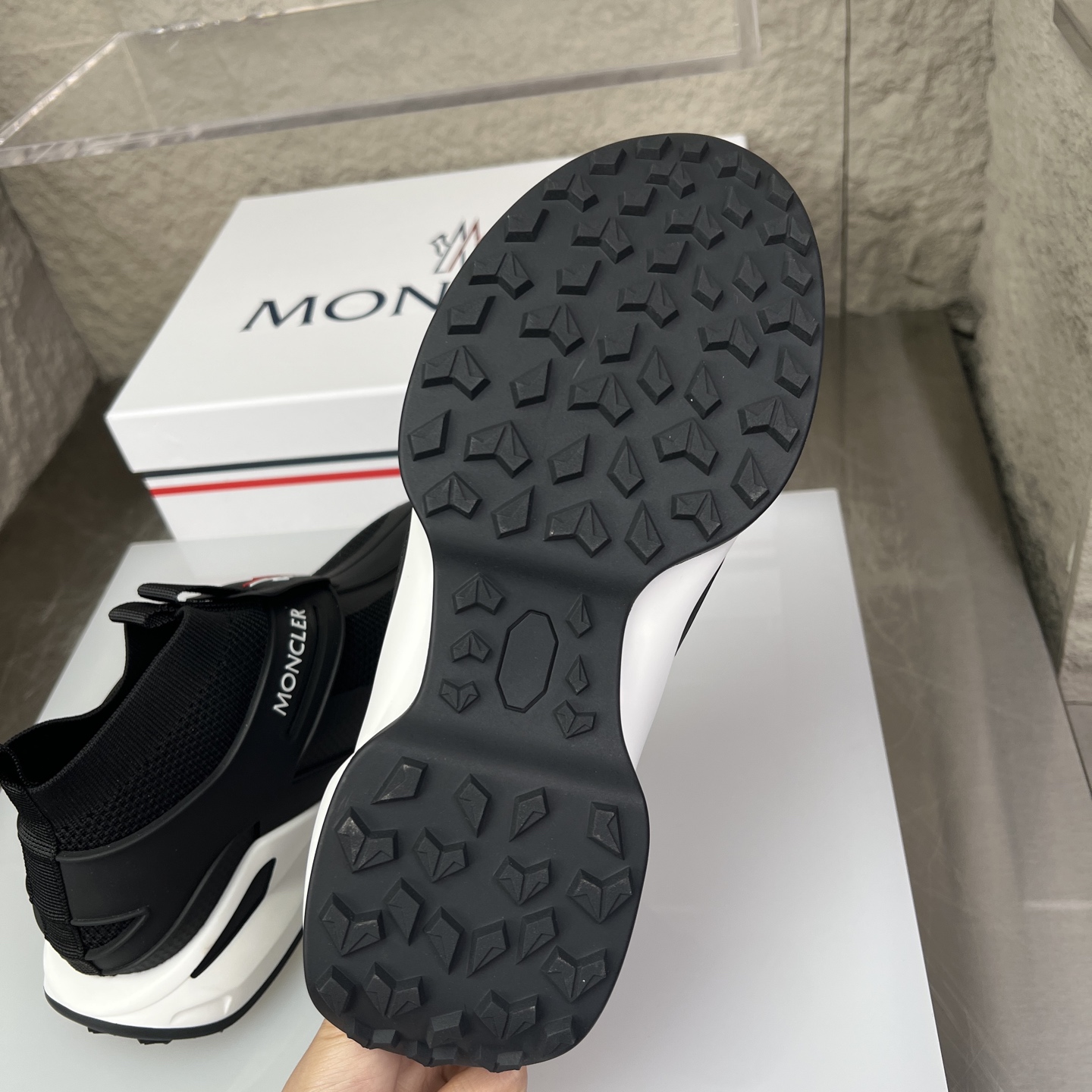 Moncler Men's Black Sneakers Breathable Casual Shoes Size 39-44 10 i1745234305371 6083 0 8
