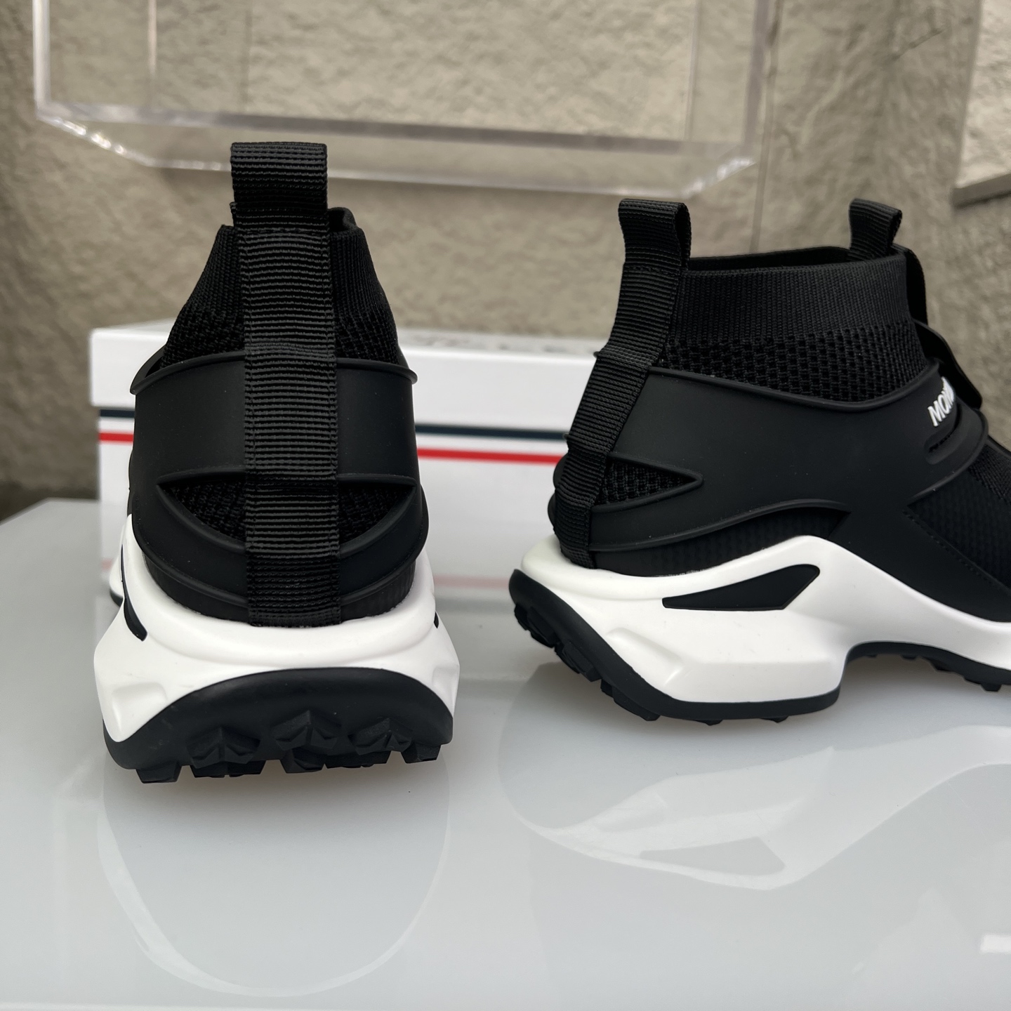 Moncler Men's Black Sneakers Breathable Casual Shoes Size 39-44 9 i1745234305446 5922 0 7