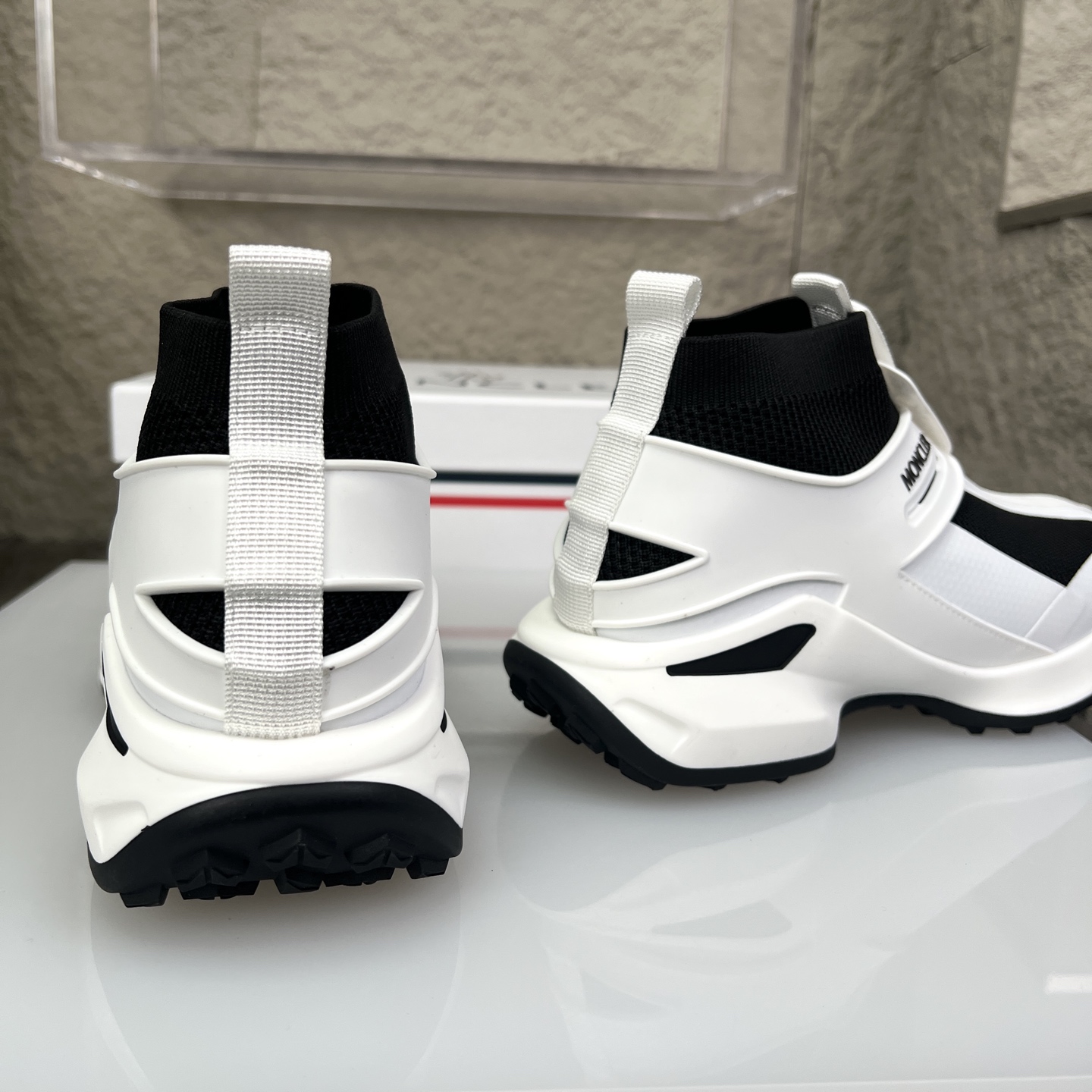 Moncler Men's White & Black Sneakers Breathable Casual Shoes Size 39-44 8 i1745268111591 1106 0 14
