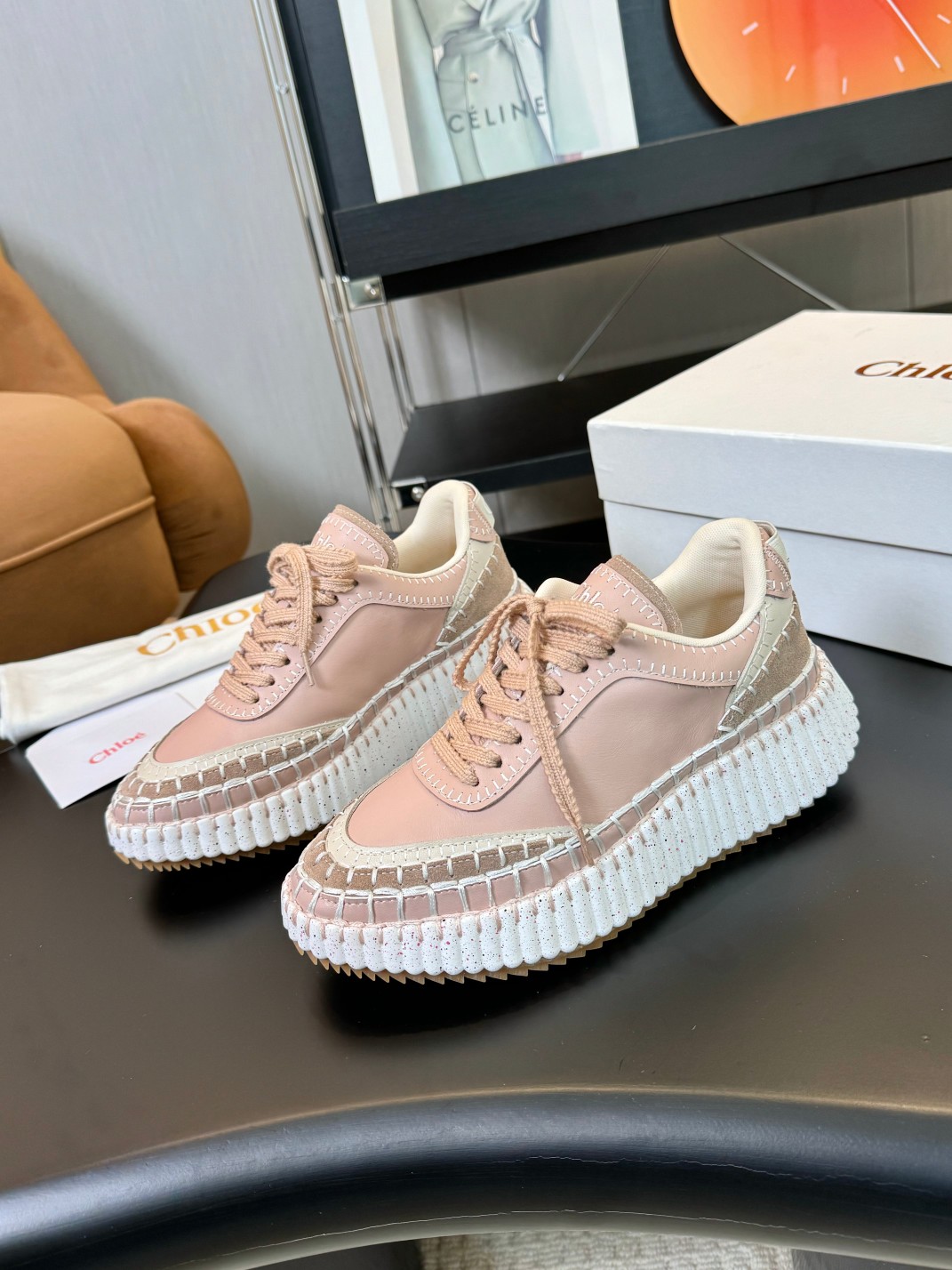 Chloe’s 2024 Cosmopolitan Sandals: Multicolored, Airy, Imported Cow Skin Fabric - 图片 7