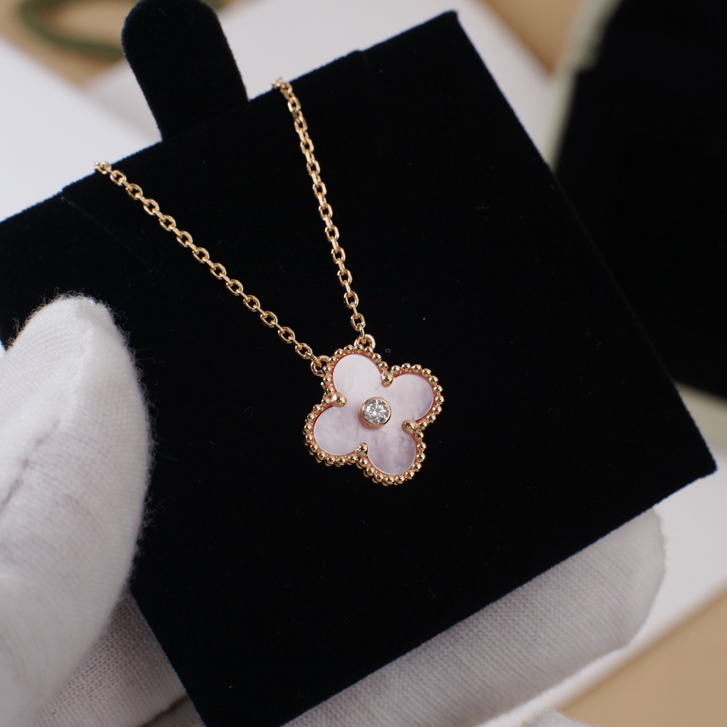 梵克雅宝 Van Cleef & Arpels 高定典藏经典高奢皮具手袋托特包斜挎包女包 #54E51750 5