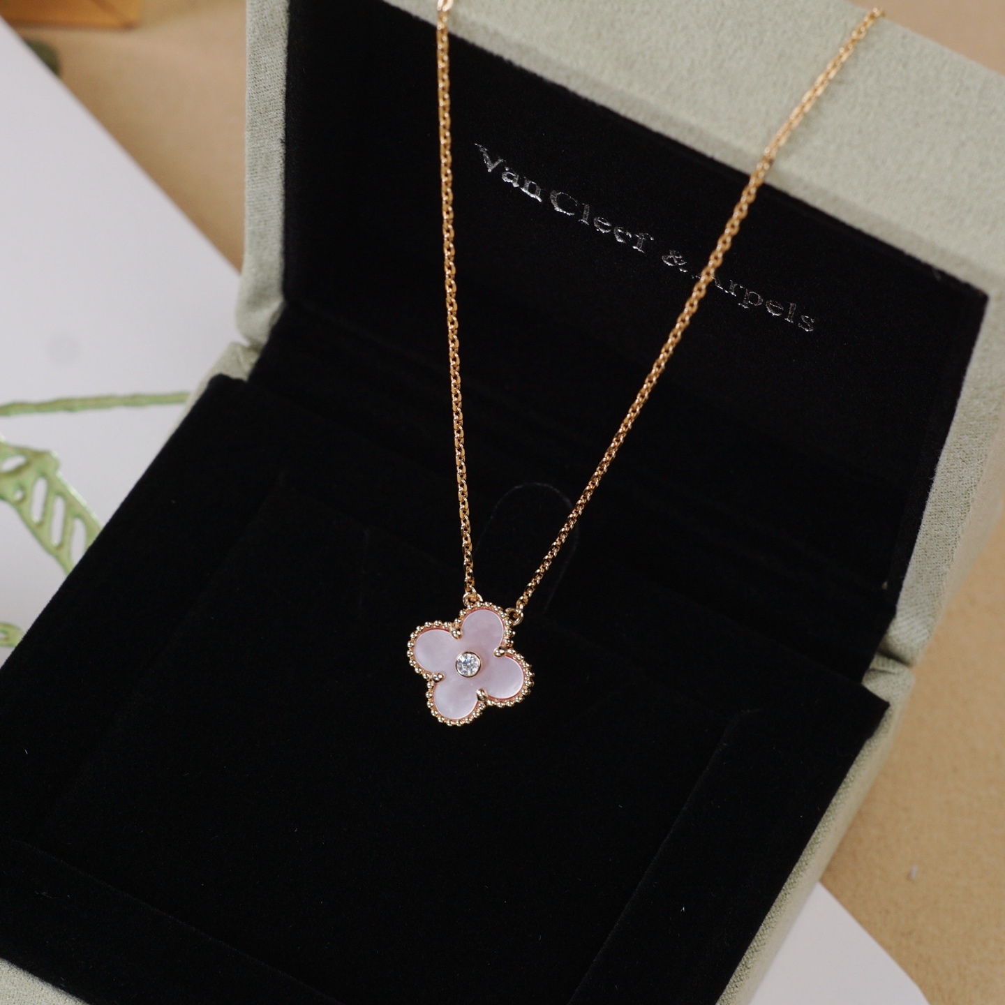 梵克雅宝 Van Cleef & Arpels 高定典藏经典高奢皮具手袋托特包斜挎包女包 #54E51750 4
