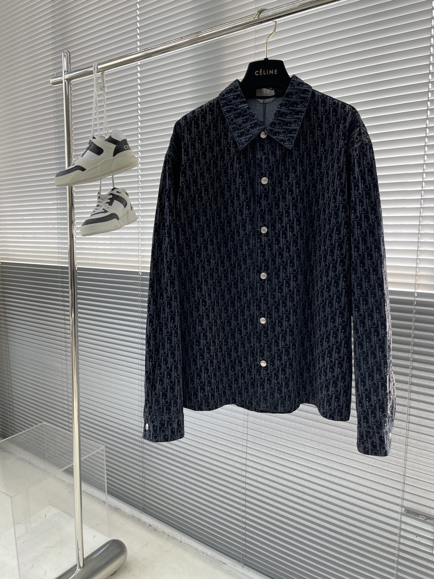 Dior 23' Men's Button-Down Shirt Set - Double-Sided Jacquard Denim 1 i1696583283 1000 0