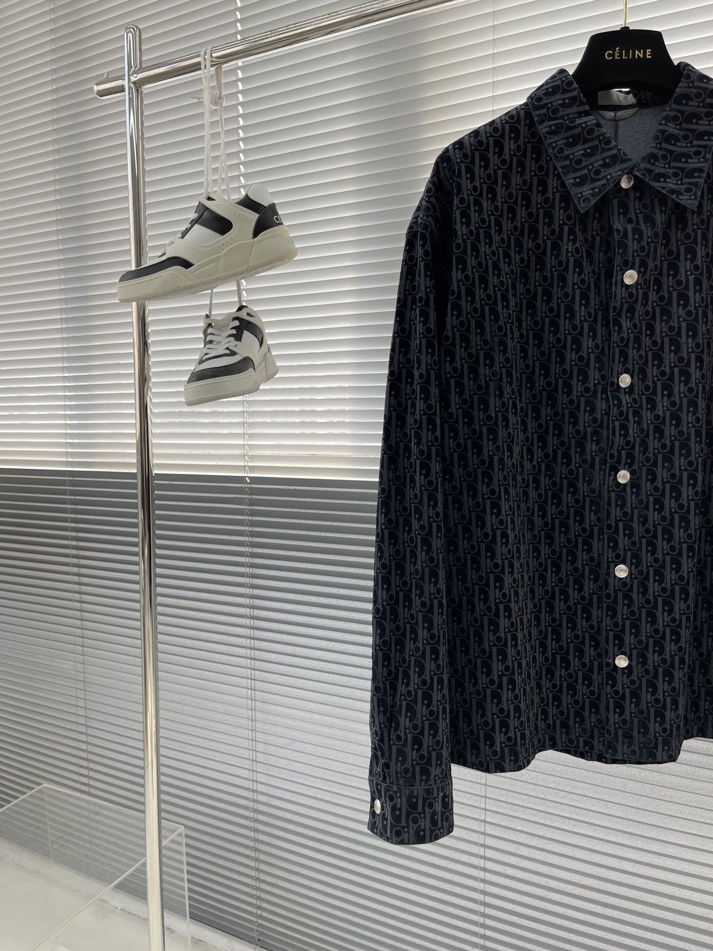 Dior 23' Men's Button-Down Shirt Set - Double-Sided Jacquard Denim 2 i1696583283 127 1
