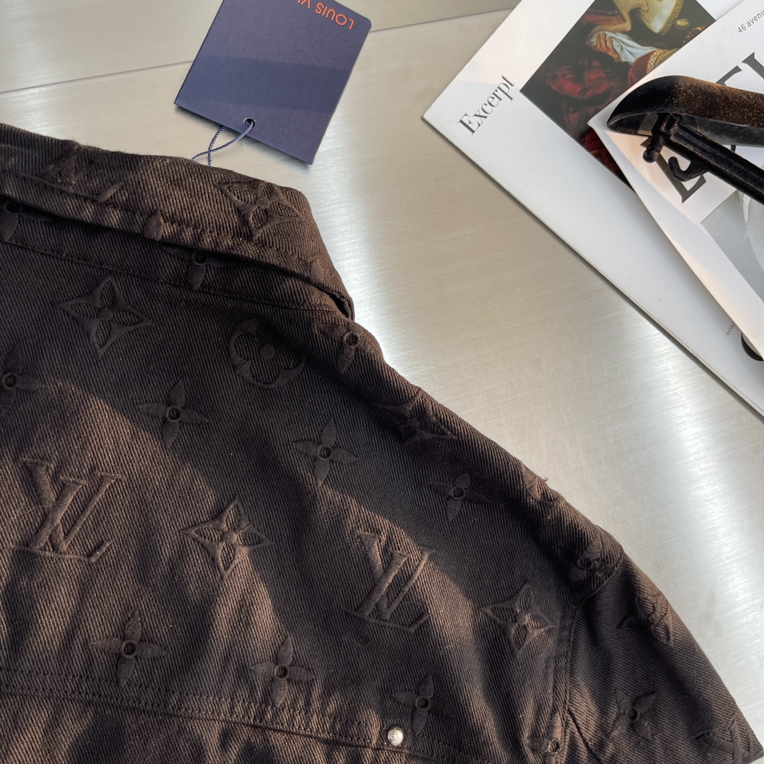 Louis Vuitton 24SS Gradient Monogram Denim Jacket - Unique Style 6 i1705482020 4328 6