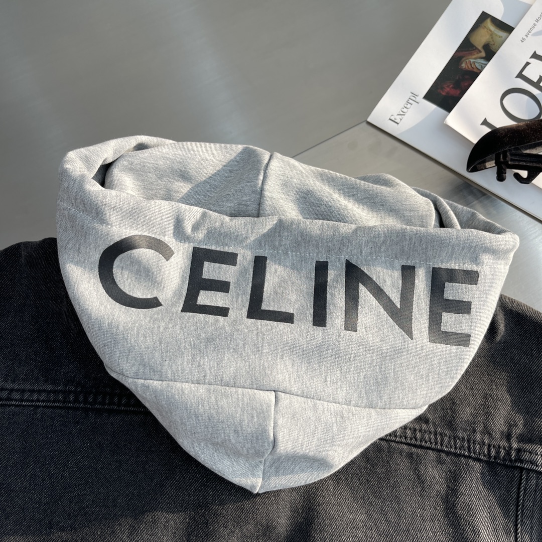 Celin Cowboy Coat: High-Quality Denim and Original Ash Fabric, Comfortable and Stylish Fit - 图片 7
