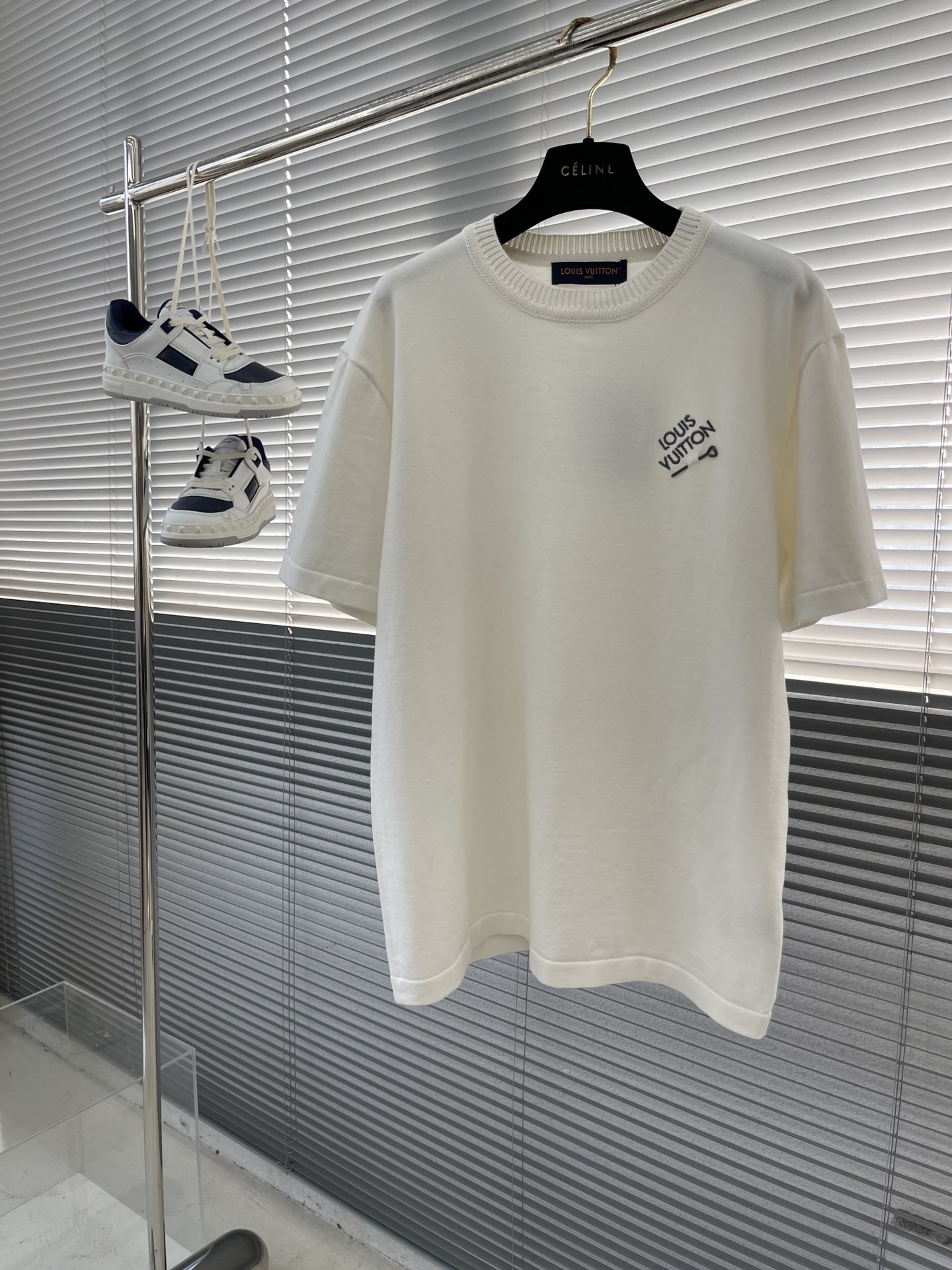 Louis Vuitton Kleding T-Shirt Borduurwerk Unisex Katoen Breien Lente/Zomercollectie