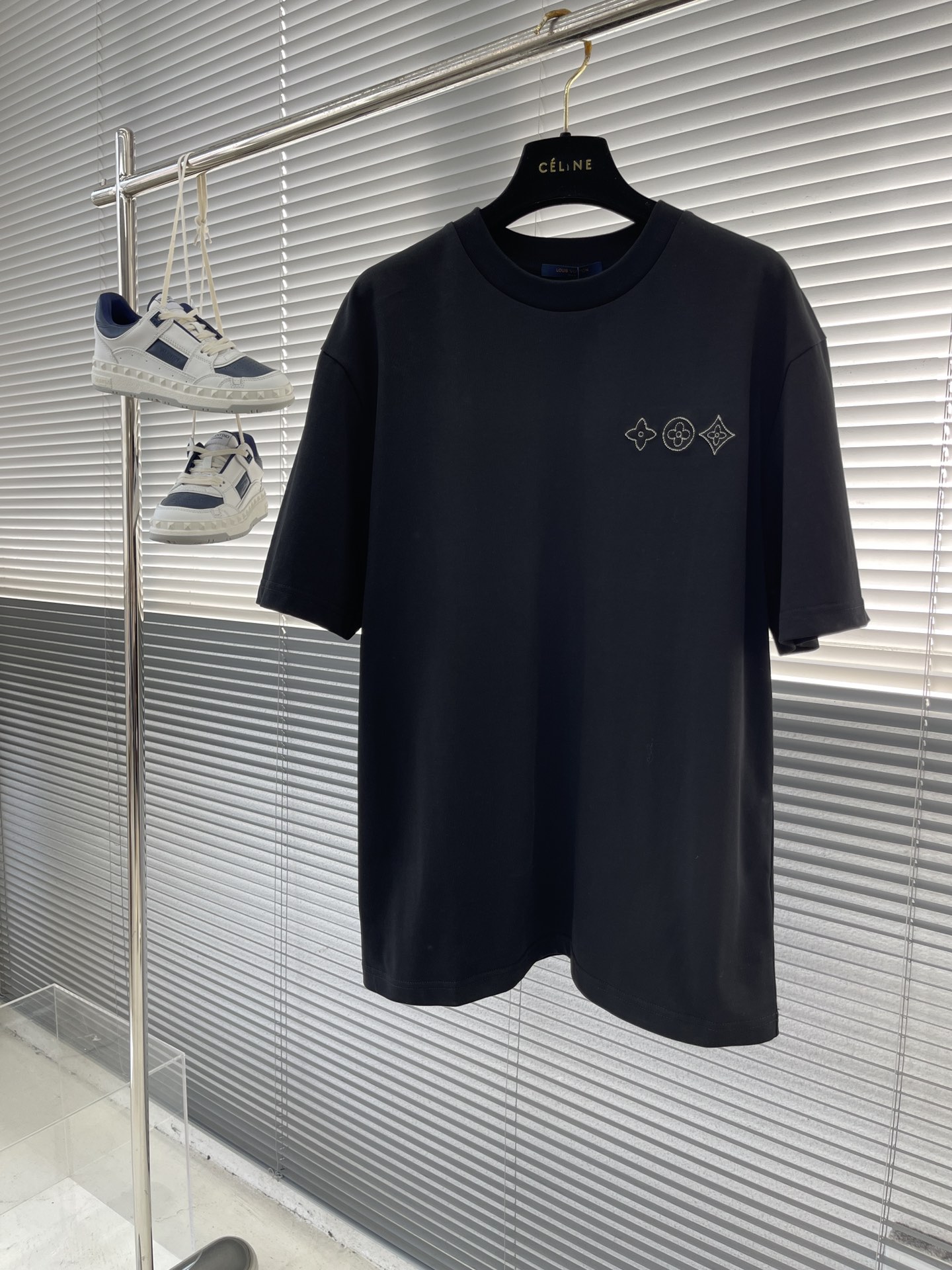 Louis Vuitton Abbigliamento T-Shirt Ricamo Collezione Primavera/Estate Fashion Maniche corte