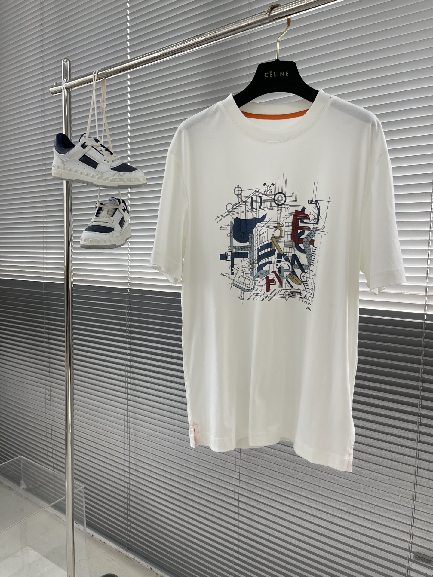 Hermes Clothing T-Shirt Men Cotton Mercerized Spring/Summer Collection Fashion