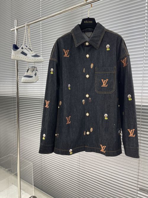 Louis Vuitton 24SS Early Spring Denim Jacket Shirt - Stylish and Comfortable 1 Louis Vuitton 24SS Early Spring Denim Jacket Shirt - Stylish and Comfortable