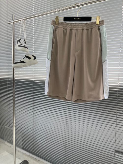 Celine Fleece Shorts for Men - Casual Fit with Logo Detail 1 Celine Fleece Shorts for Men - Casual Fit with Logo Detail