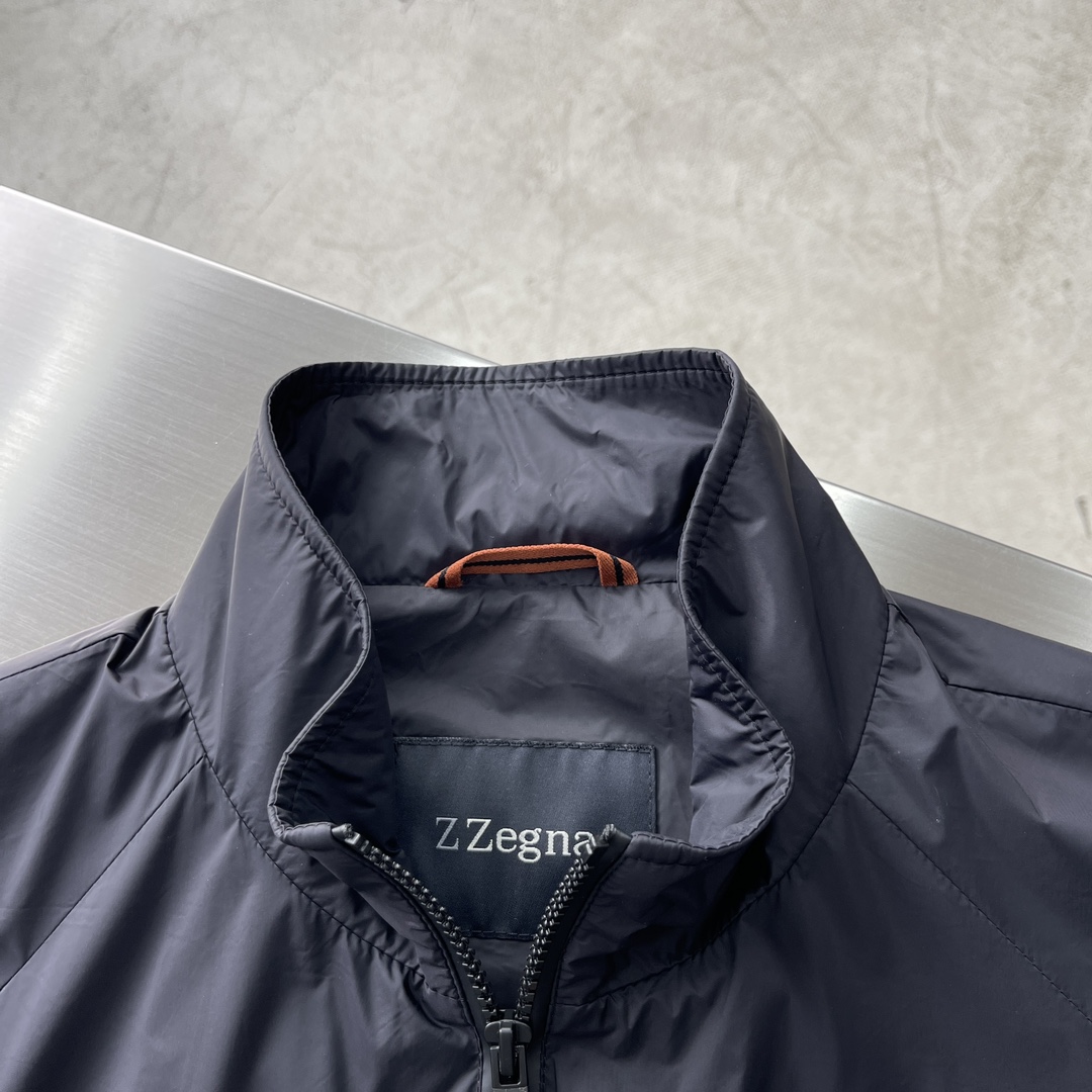 -ZZRGN2024春夏新款夹克简约薄款休闲立领外套转季必备单品-进口日本定制面料丝滑柔软垂感十足不易起