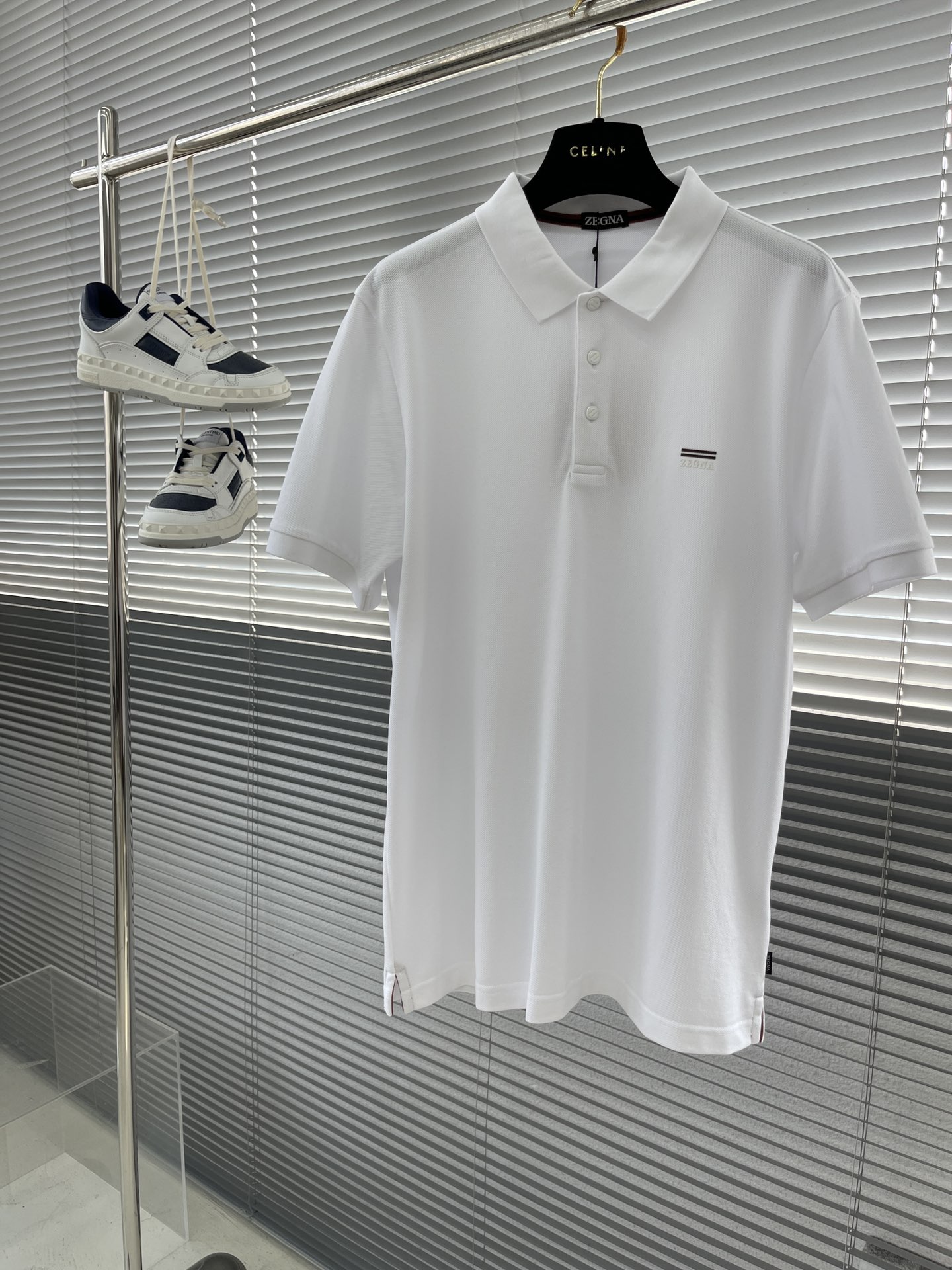 

-Z ZEGN 25ssZ家最新爆款POLO 定制中眼珠地面料 手感舒适 经典百搭 环保LOGO 
