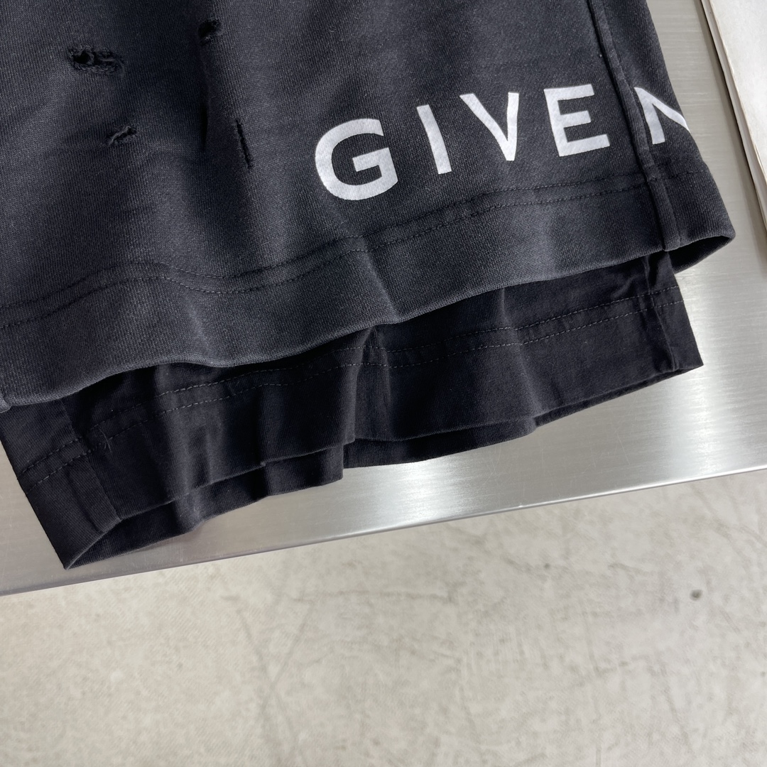 Givenchy Distressed Double Layered Shorts - Retro Aesthetic, Comfortable Fit 4 i1712138178 8288 1