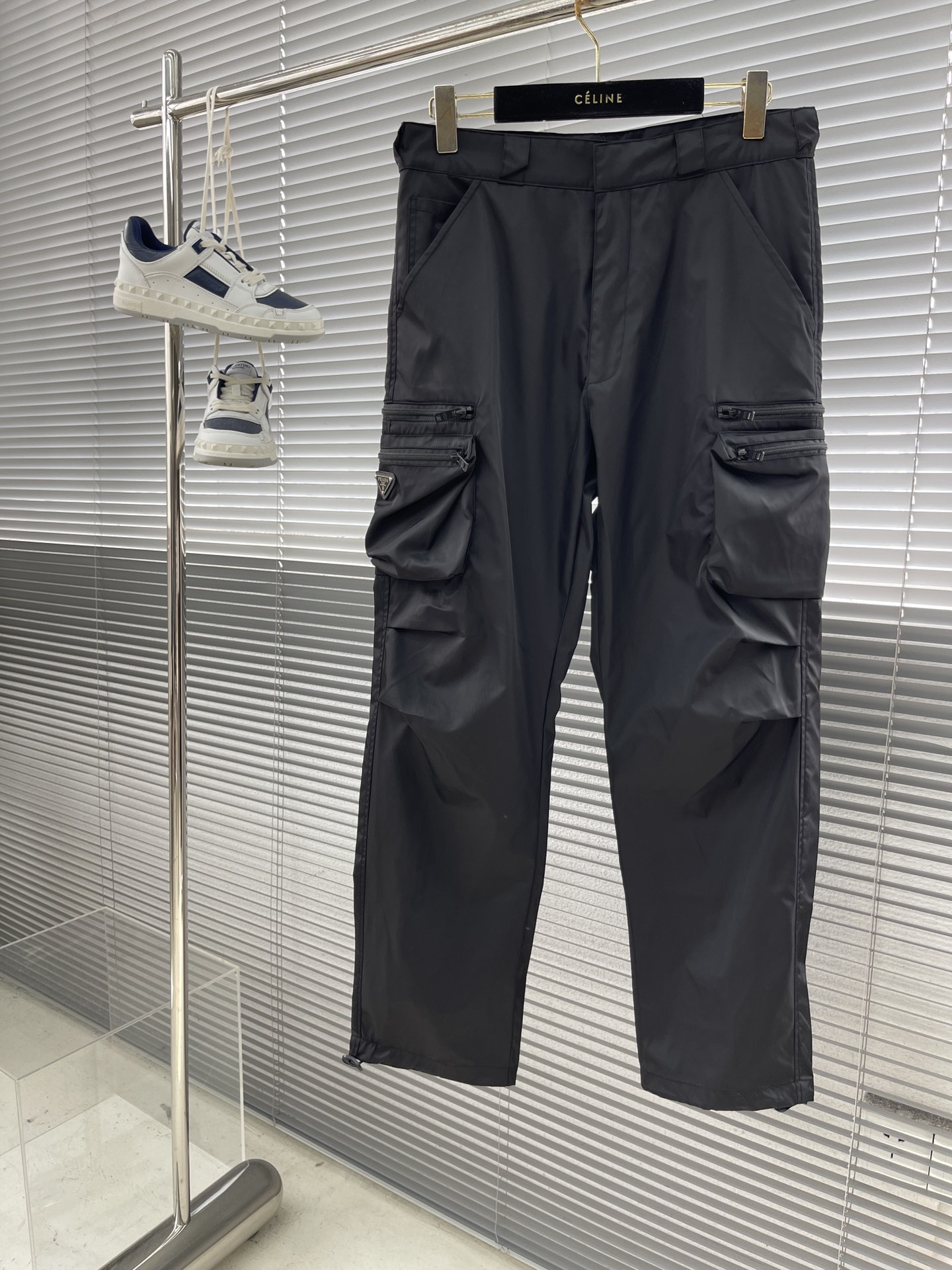 برادا ملابس المعطف & السترة بنطلون & السراويل نايلون البلاستيكي الربيع والصيف سلسلة Re-Nylon