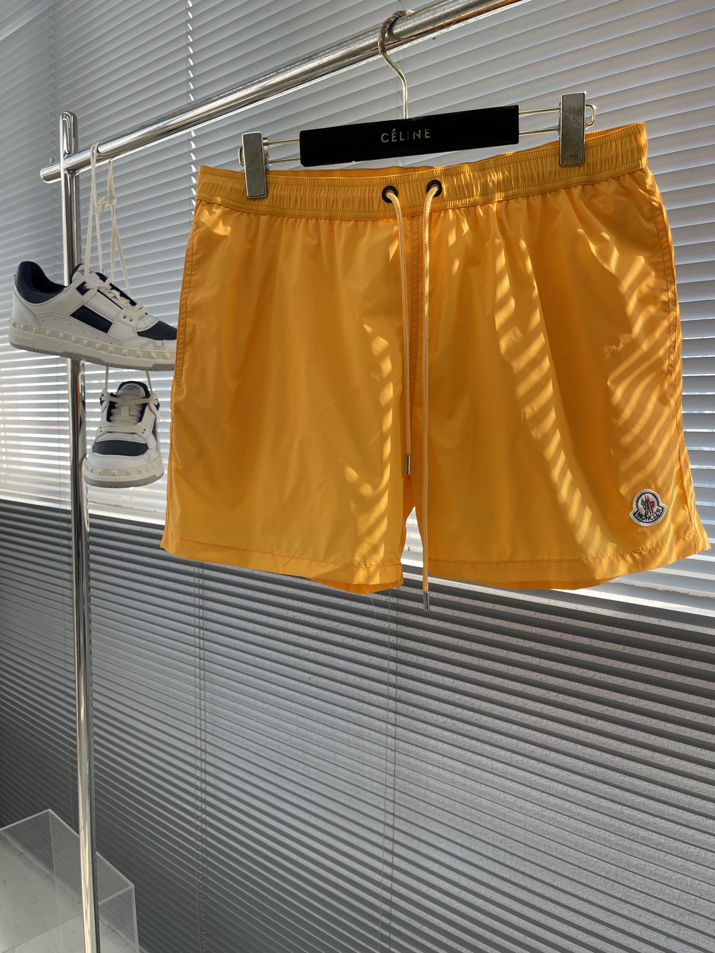 Moncler Men's Casual Shorts - Elastic Waistband, Breathable & Comfortable