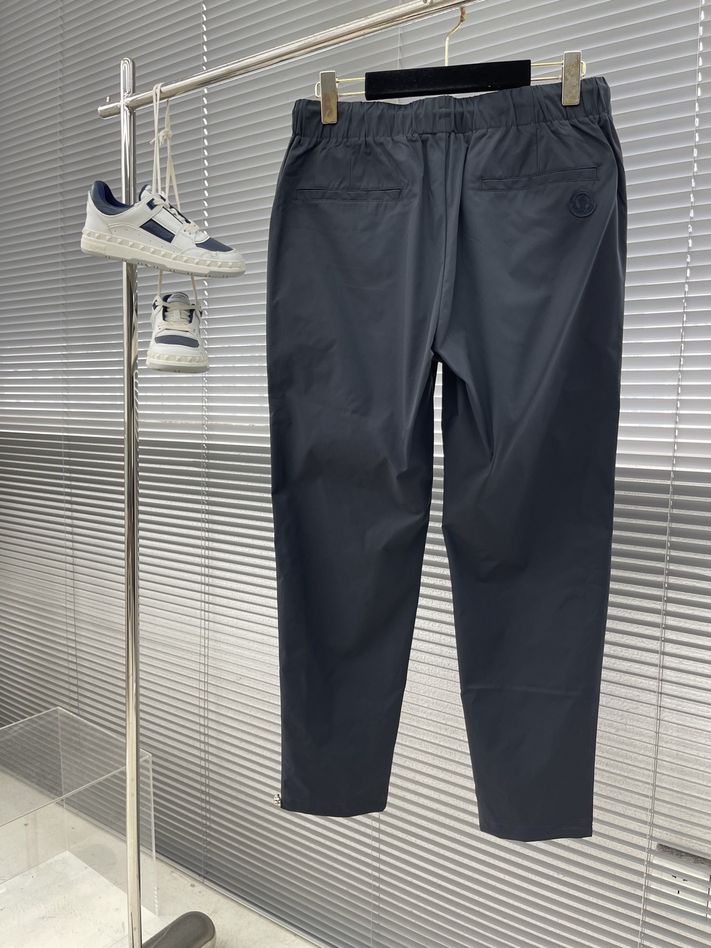Celine Men's Blue Drawstring Casual Pants - Comfortable, Lightweight, and Stylish 8 i1718186279 4914 1