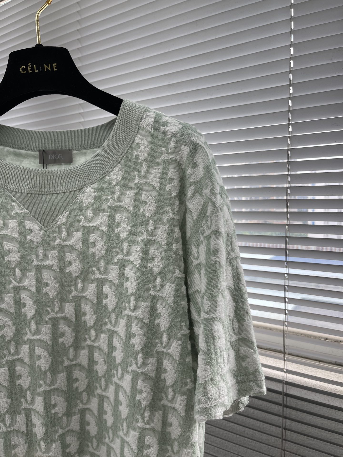 Dior Oblique All-Over Jacquard T-Shirt Cotton Blend Terry Knit - Unisex 3 i1719739188 1155 0