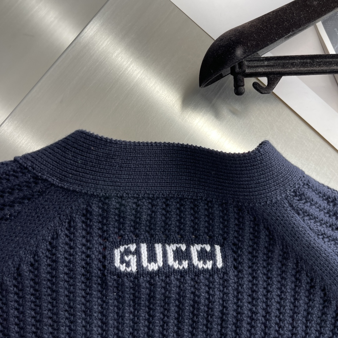 Gucci Wool & Cashmere Blend Ribbed Knit Cardigan with Striped Trim 7 i1725444260 991 2