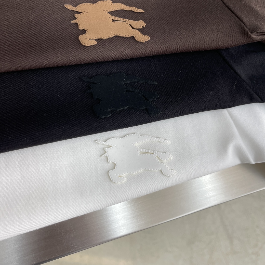 Burberry Women's Brown Short Sleeve T-Shirt - Refined & Comfortable 23 i1727610759 9627 0