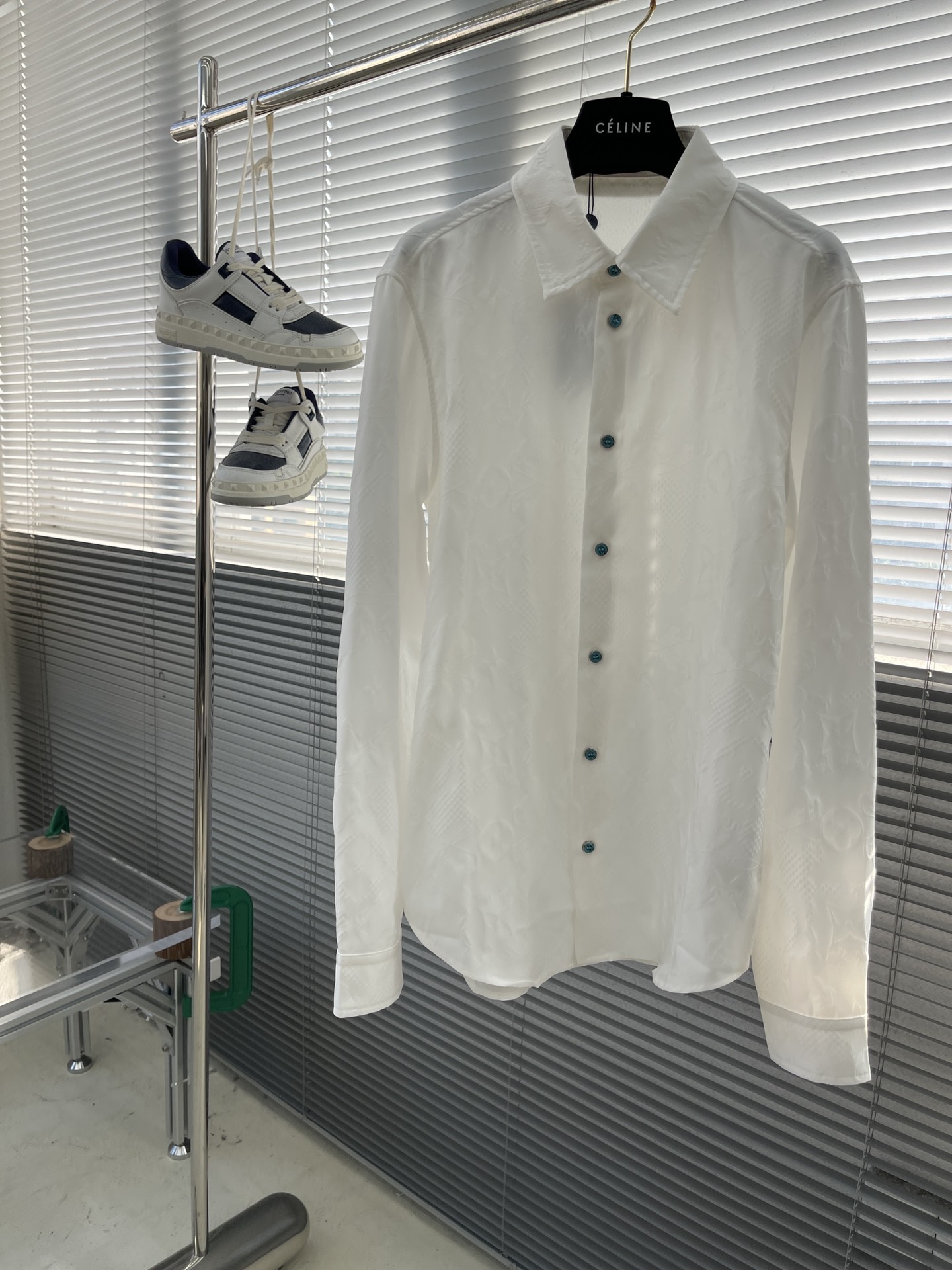 Louis Vuitton 24SS Geo Rodeo Silk Shirt - Western-Inspired, Velvet Detail