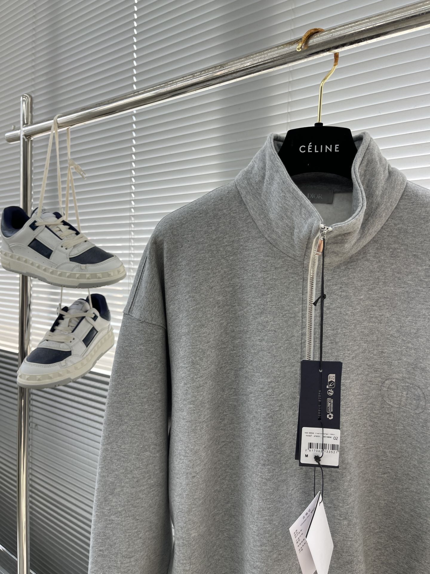 Dior CD Icon Half-Zip Sweatshirt, Modern Style, Unisex Design 4 i1728900691 8879 1
