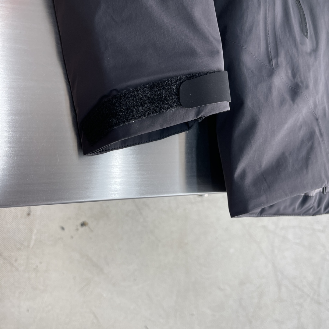 -🐦 鸟家 硬壳连帽中长款情侣防风羽绒服，采用定制五金辅料，无缝压胶，立体logo，90白鸭绒 最新科技