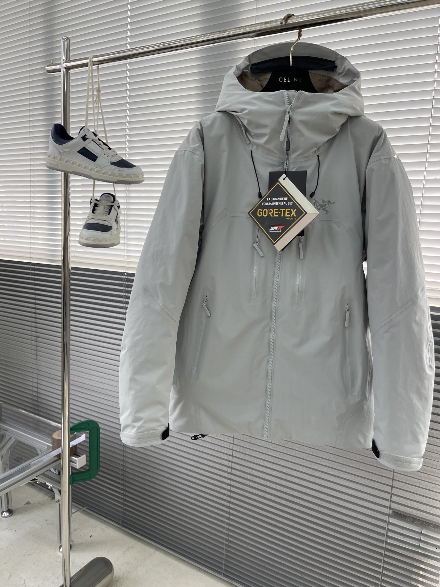 -🐦 鸟家 硬壳连帽中长款情侣防风羽绒服，采用定制五金辅料，无缝压胶，立体logo，90白鸭绒 最新科技