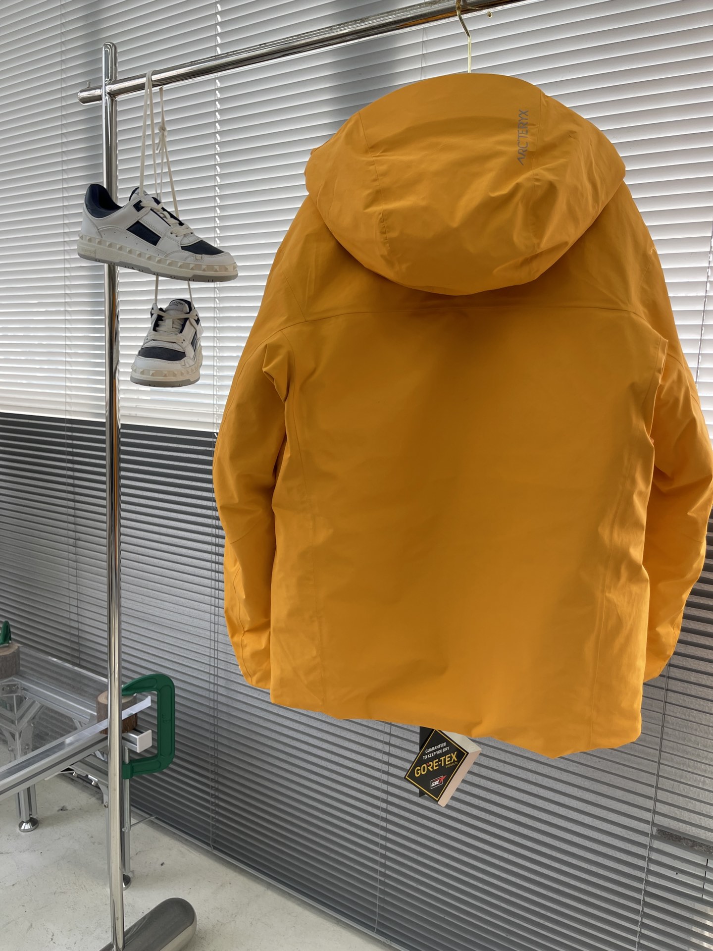 -🐦 鸟家 买菜羽绒服鸟硬壳连帽中长款情侣防风羽绒服，采用定制五金辅料，无缝压胶，立体logo，90白鸭