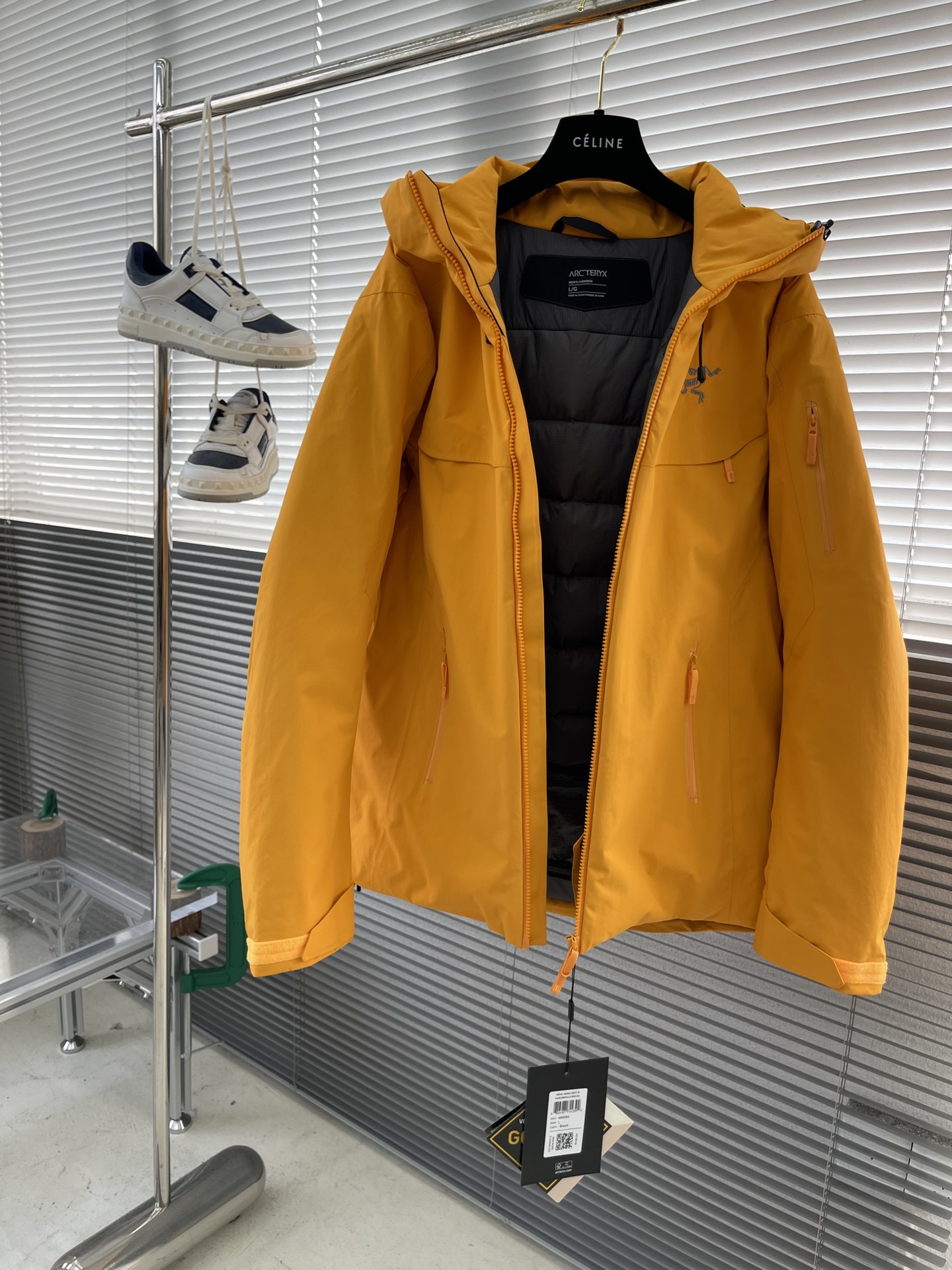 -🐦 鸟家 买菜羽绒服鸟硬壳连帽中长款情侣防风羽绒服，采用定制五金辅料，无缝压胶，立体logo，90白鸭