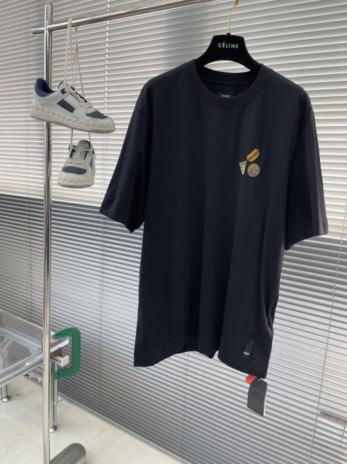 Fendi Licious Embroidered T-Shirt Custom Velvet Cotton - Soft and Comfortable 1 Fendi Licious Embroidered T-Shirt Custom Velvet Cotton - Soft and Comfortable