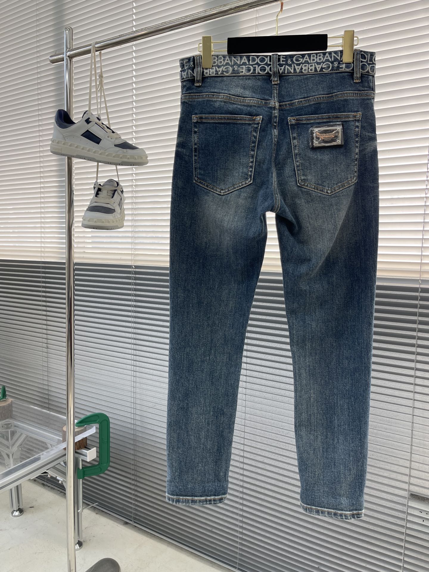 Dolce & Gabbana Men's Denim Jeans with Metal Logo Plaque - Slim Fit 3 i1734427313 2275 1