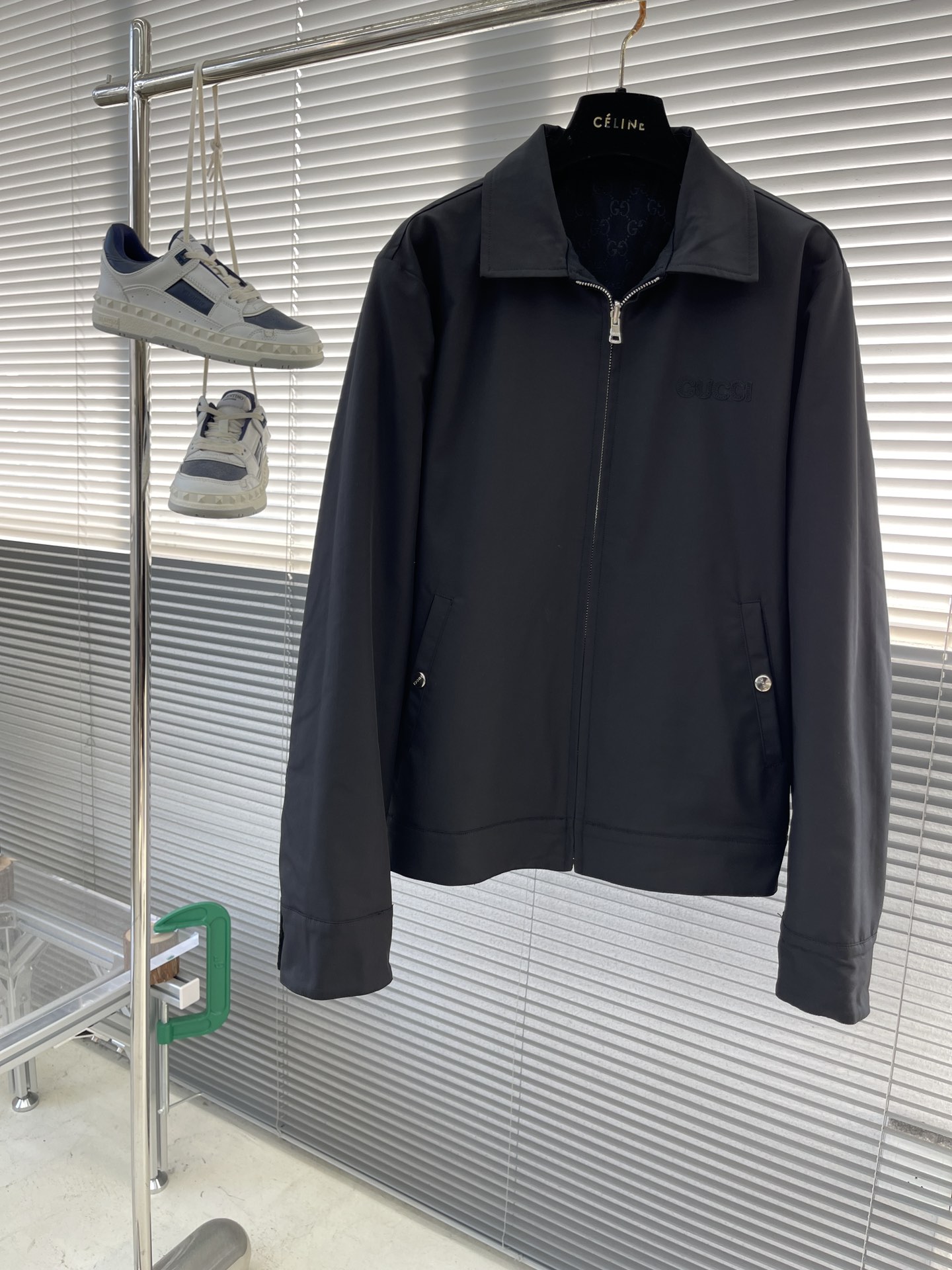 Celine 2024 Reversible Nylon and Canvas Jacket - Stylish and Versatile