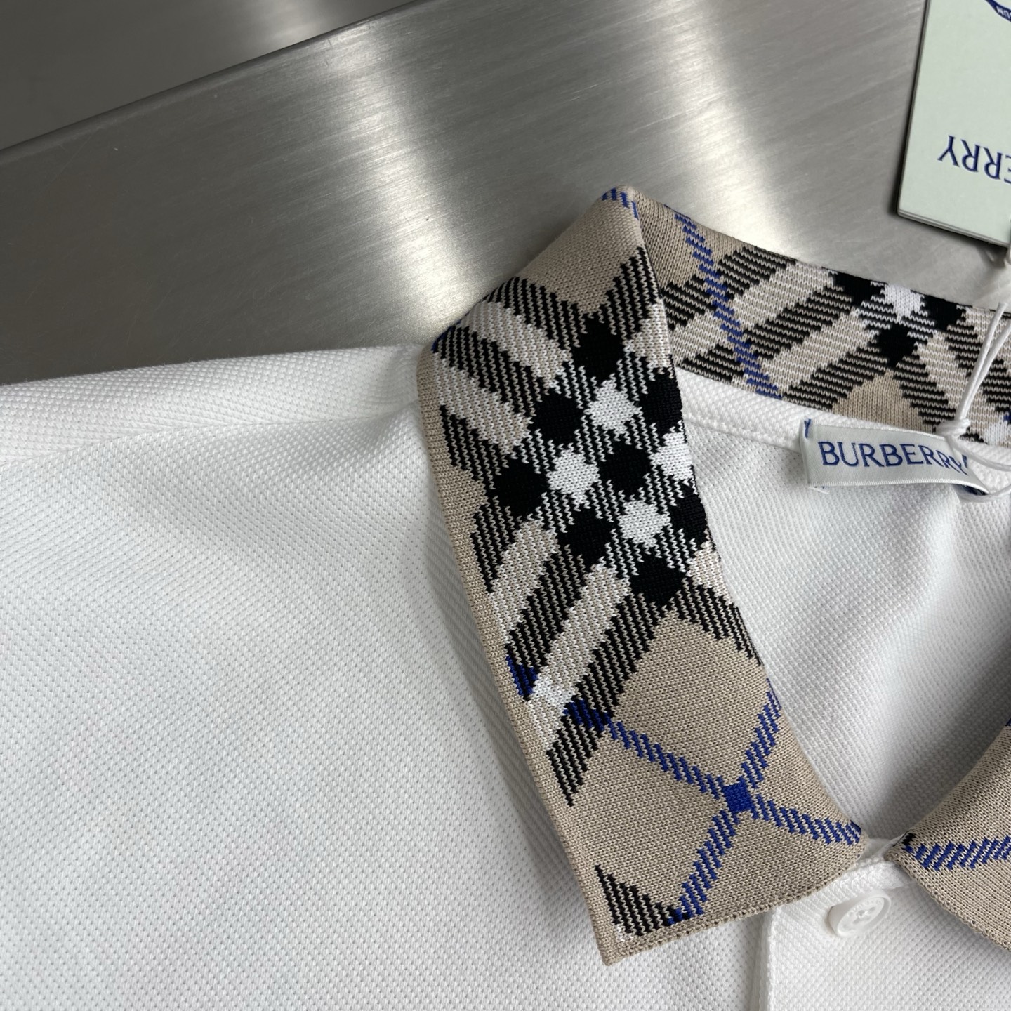 Burberry Classic Check Polo Shirt | Short Sleeve, Breathable Piqué Cotton 5 i1745502653858 1910 0 2
