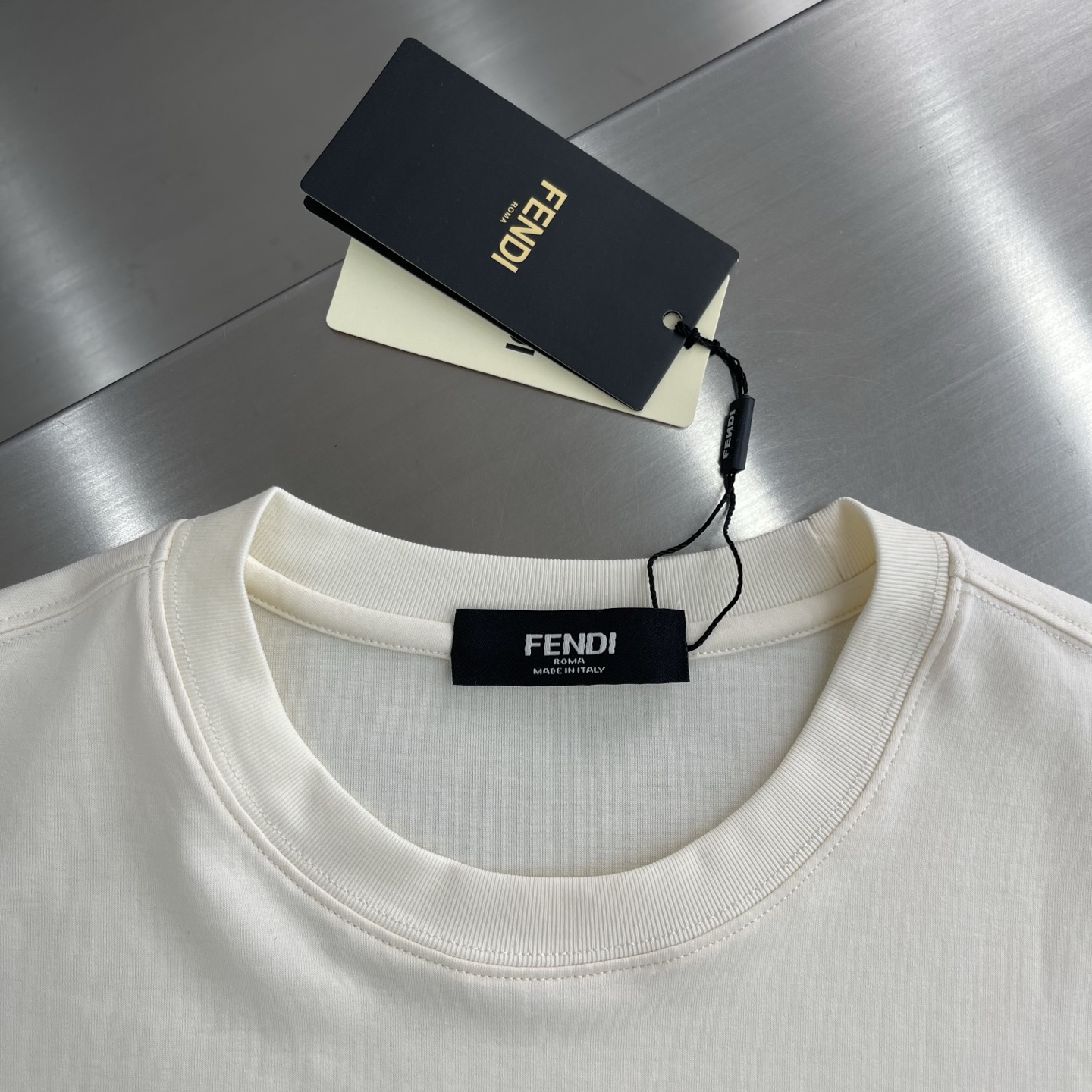 Fendi Roma Italy Logo T-Shirt, Imported Cotton, Soft and Comfortable 3 i1745503103942 8424 0 0