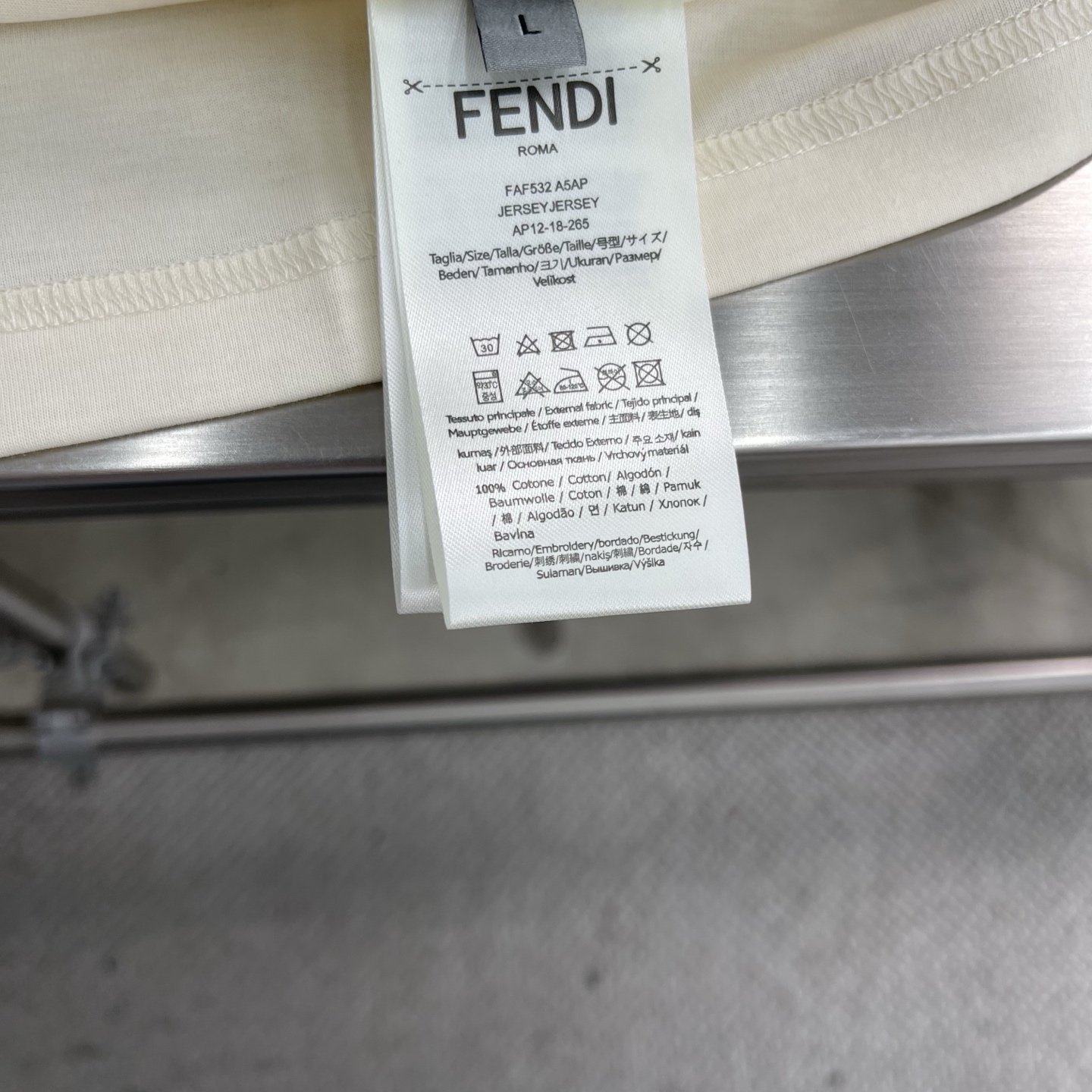 Fendi Roma Italy Logo T-Shirt, Imported Cotton, Soft and Comfortable 7 i1745503104029 8771 0 4