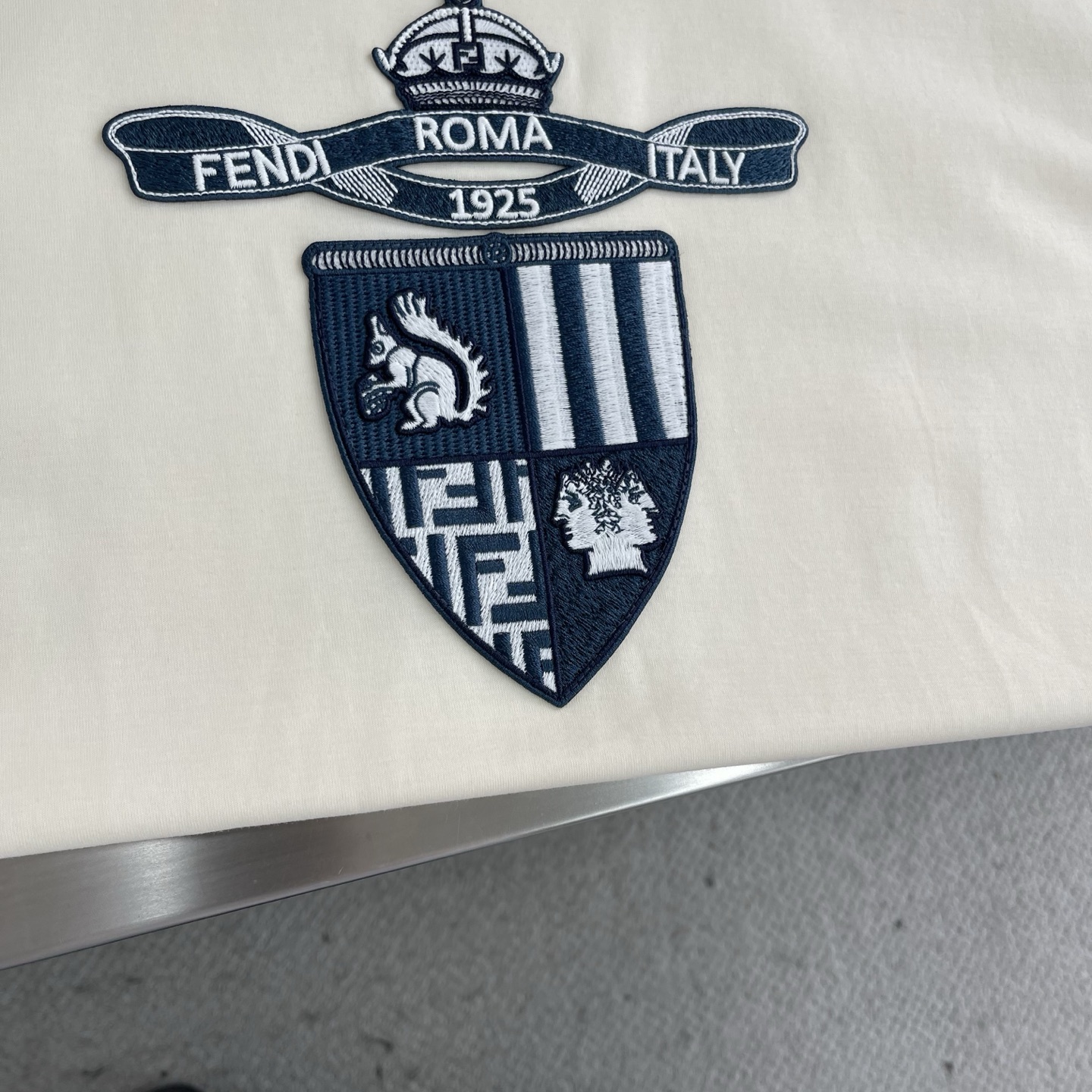 Fendi Roma Italy Logo T-Shirt, Imported Cotton, Soft and Comfortable 4 i1745503104036 1299 0 1