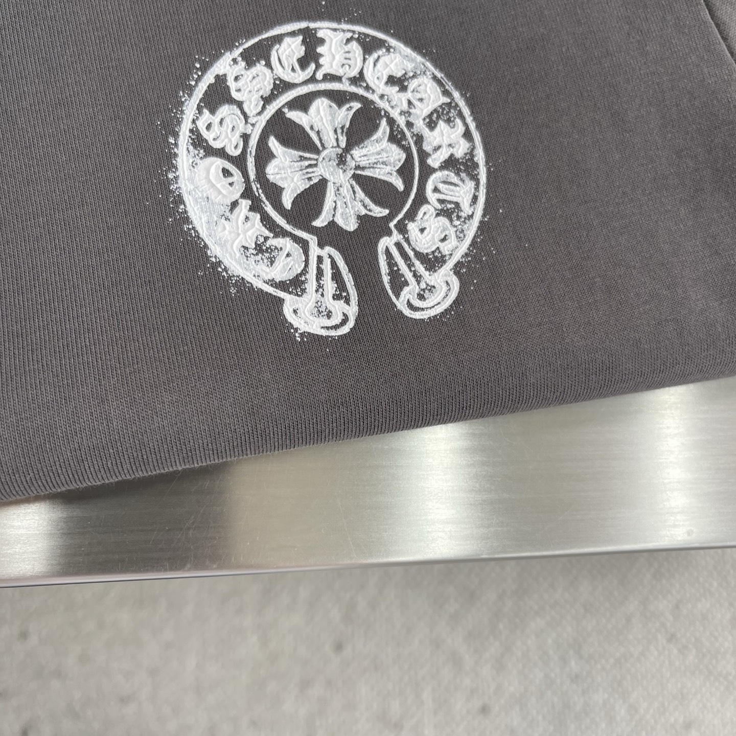 Chrome Hearts 25SS Crewneck T-Shirt with Hand-Painted Logo - Street Style 5 i1745503213930 206 0 1