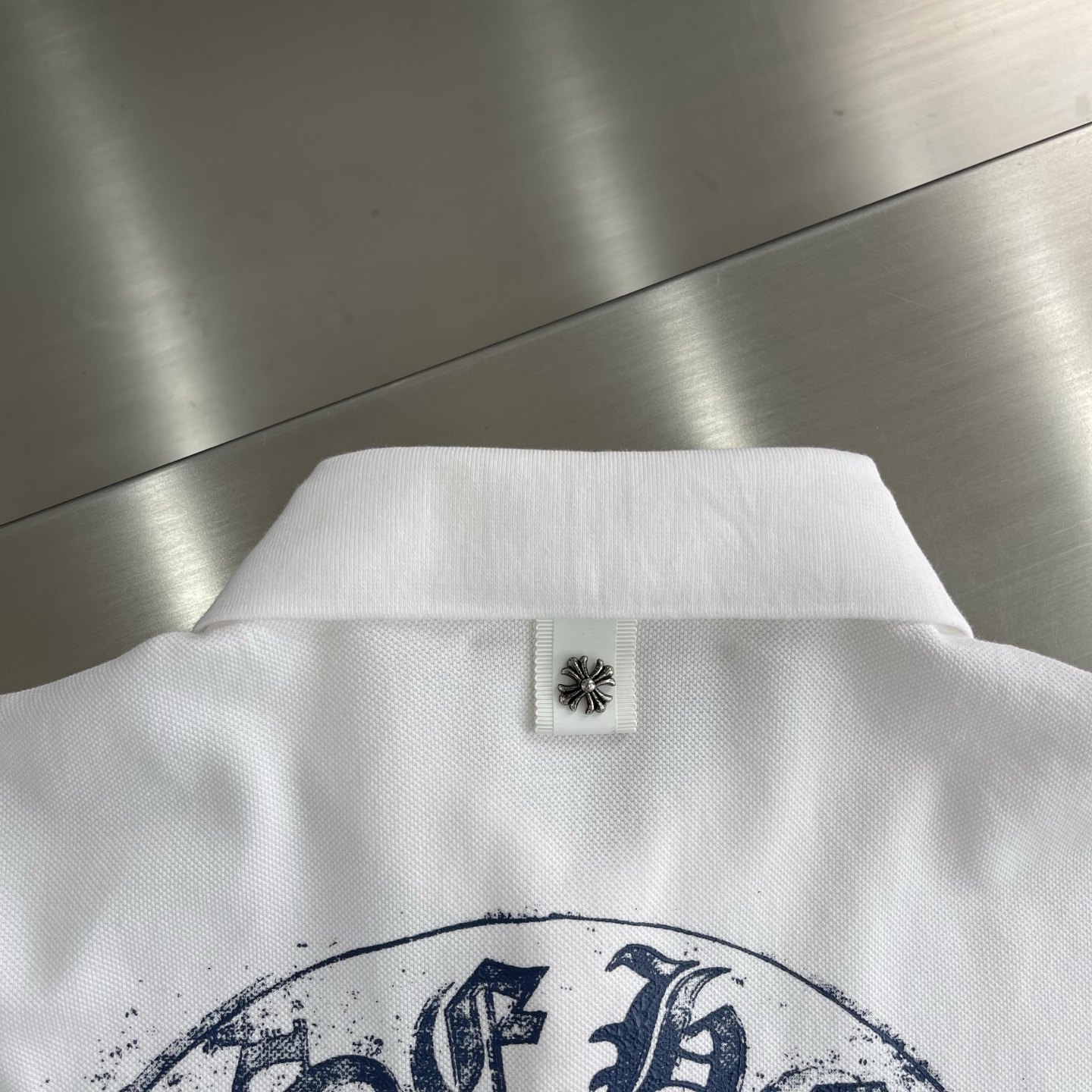 Chrome Hearts Polo Shirt - Short Sleeve Cotton Blend Top for Men, White 6 i1745503230227 1726 0 3