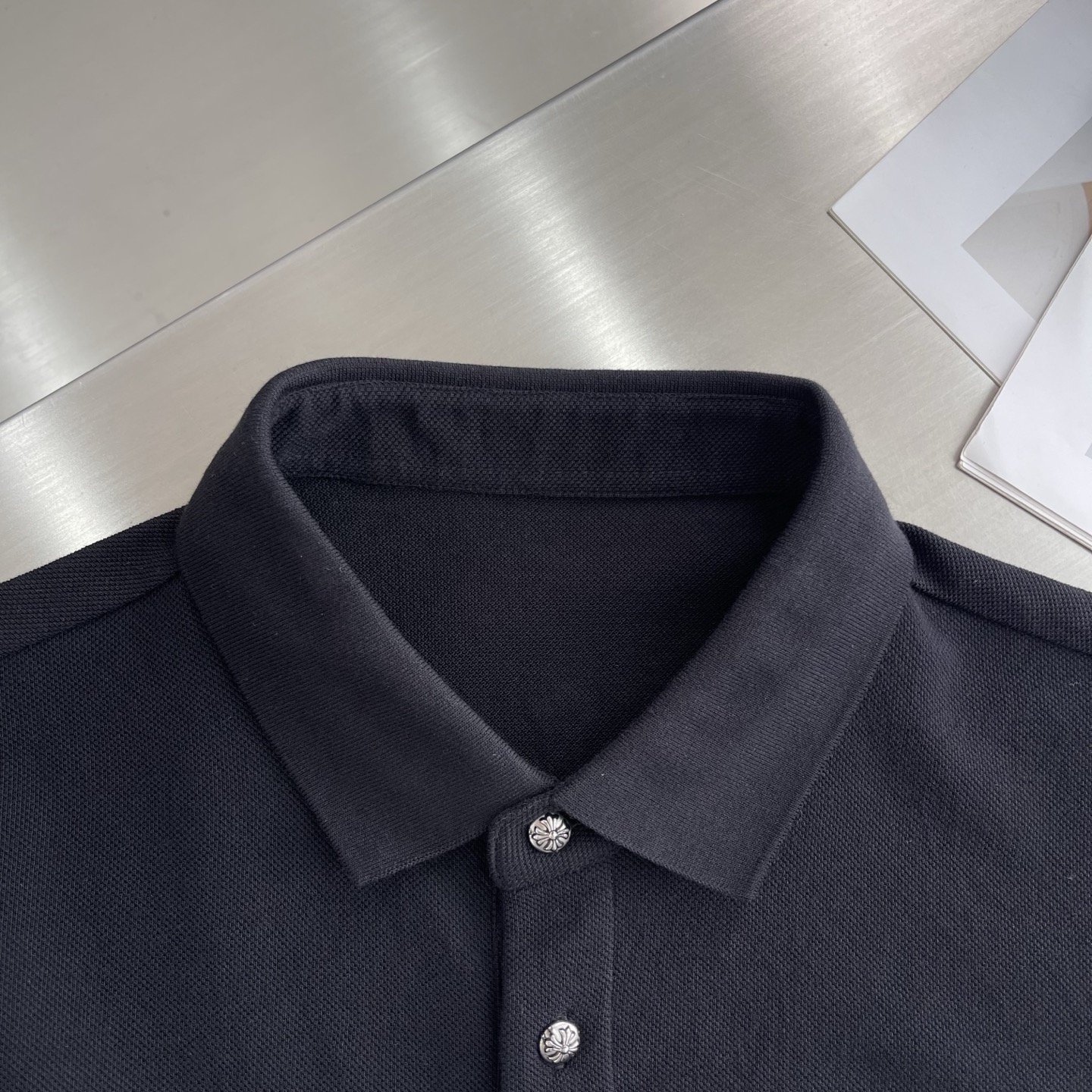 Chrome Hearts 2025 Spring/Summer Polo Shirt - Cross Design, Relaxed Fit 3 i1745503262548 9331 0 0