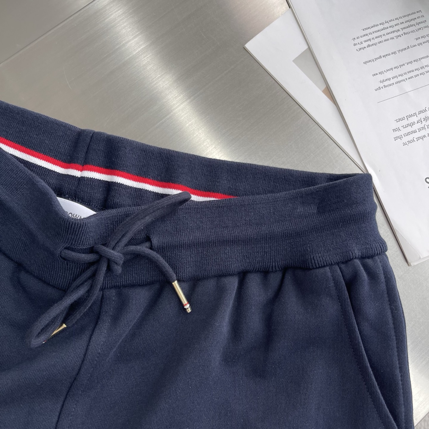 Celine Snake Embroidered Navy Cotton Shorts Drawstring Casual For Men And Women 7 i1745677330402 2323 0 2