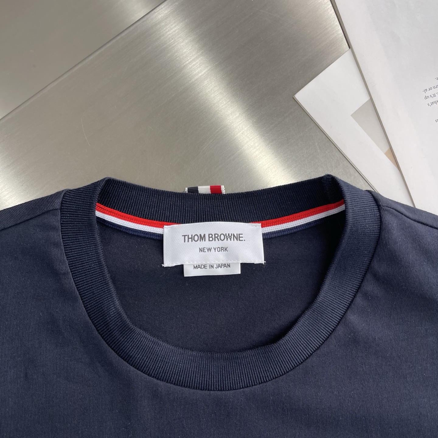 Thom Browne Snake Embroidered Short Sleeve T-Shirt | Soft & Breathable 4 i1745677347751 204 0 0