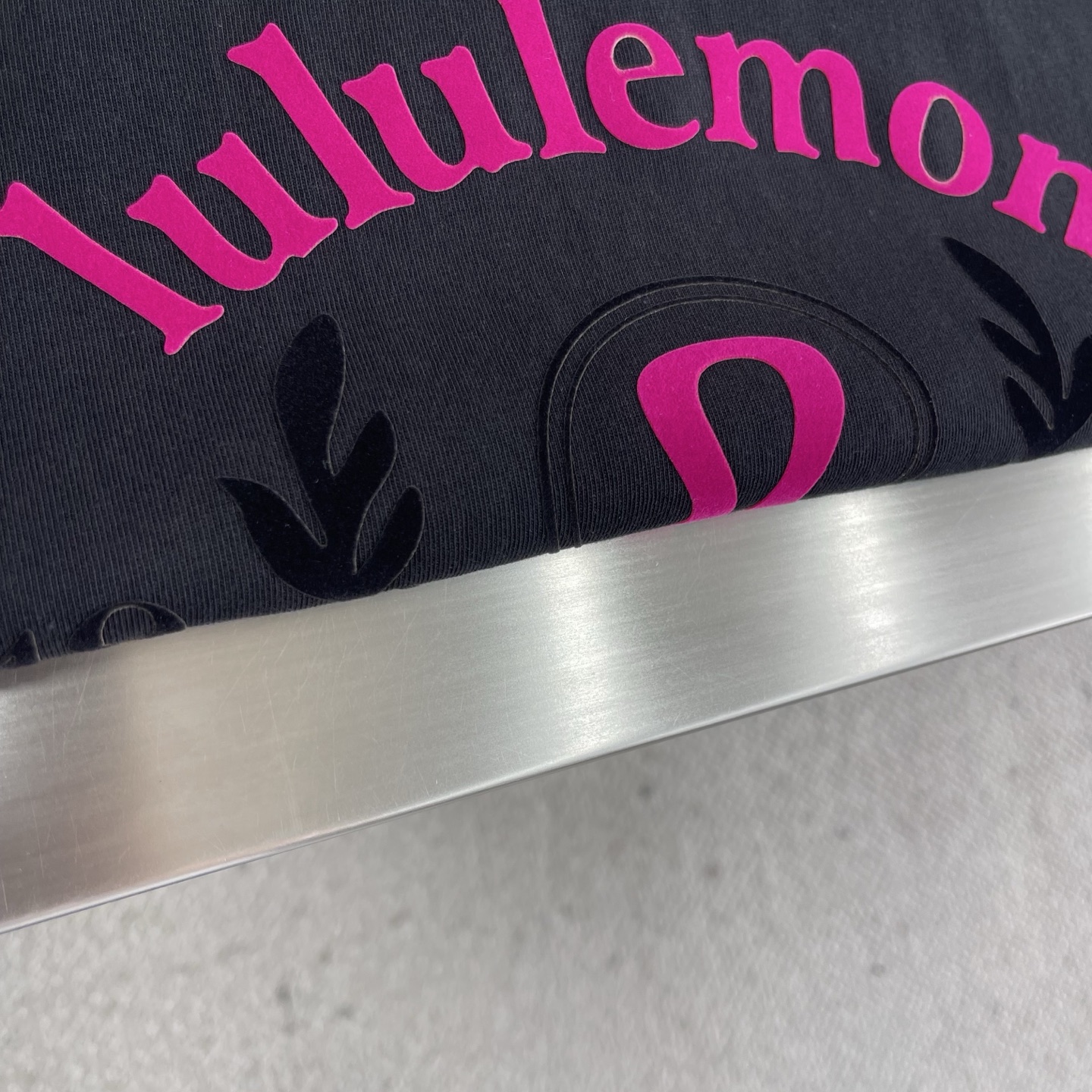Lululemon Flocked Tee - Stylish Pink & Black Pattern, Youthful Design 4 i1745677928291 4993 0 2