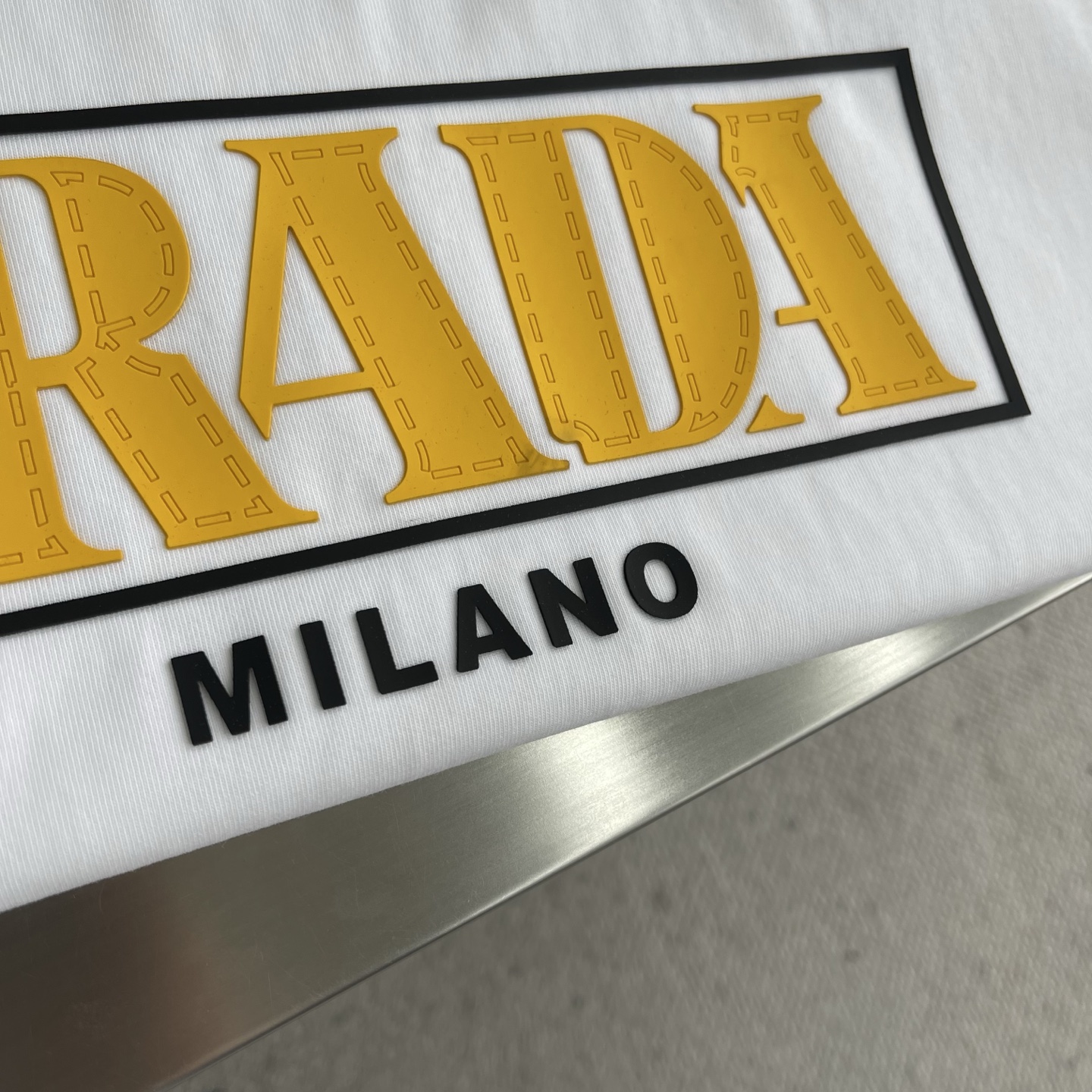 Prada Milano Logo T-Shirt Crew Neck Short Sleeve Cotton Tee Unisex 5 i1745678092556 8689 0 2