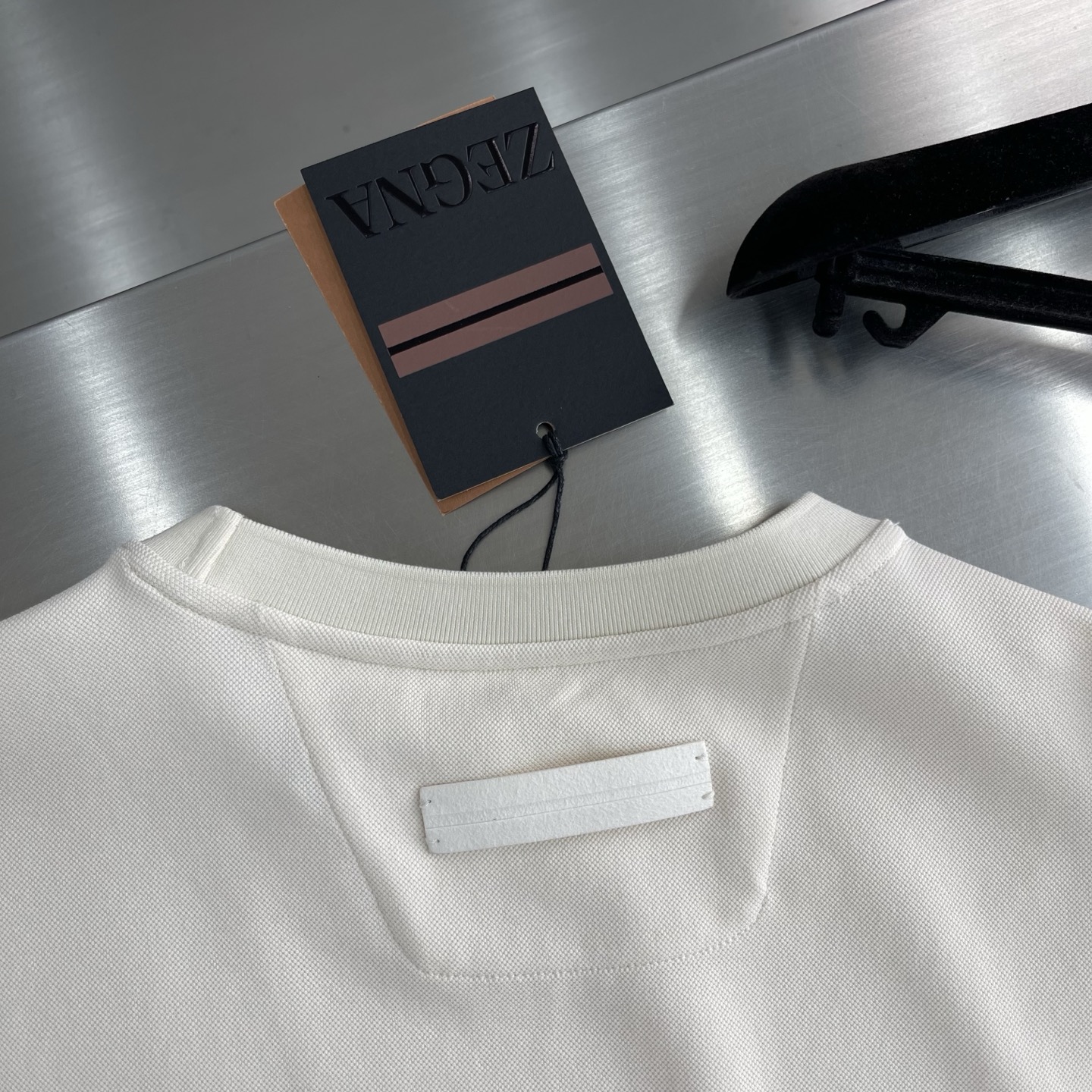 ZEGNA Men's Lightweight Breathable Pique Crew Neck T-Shirt, Casual and Stylish 7 i1745678608062 7887 0 3